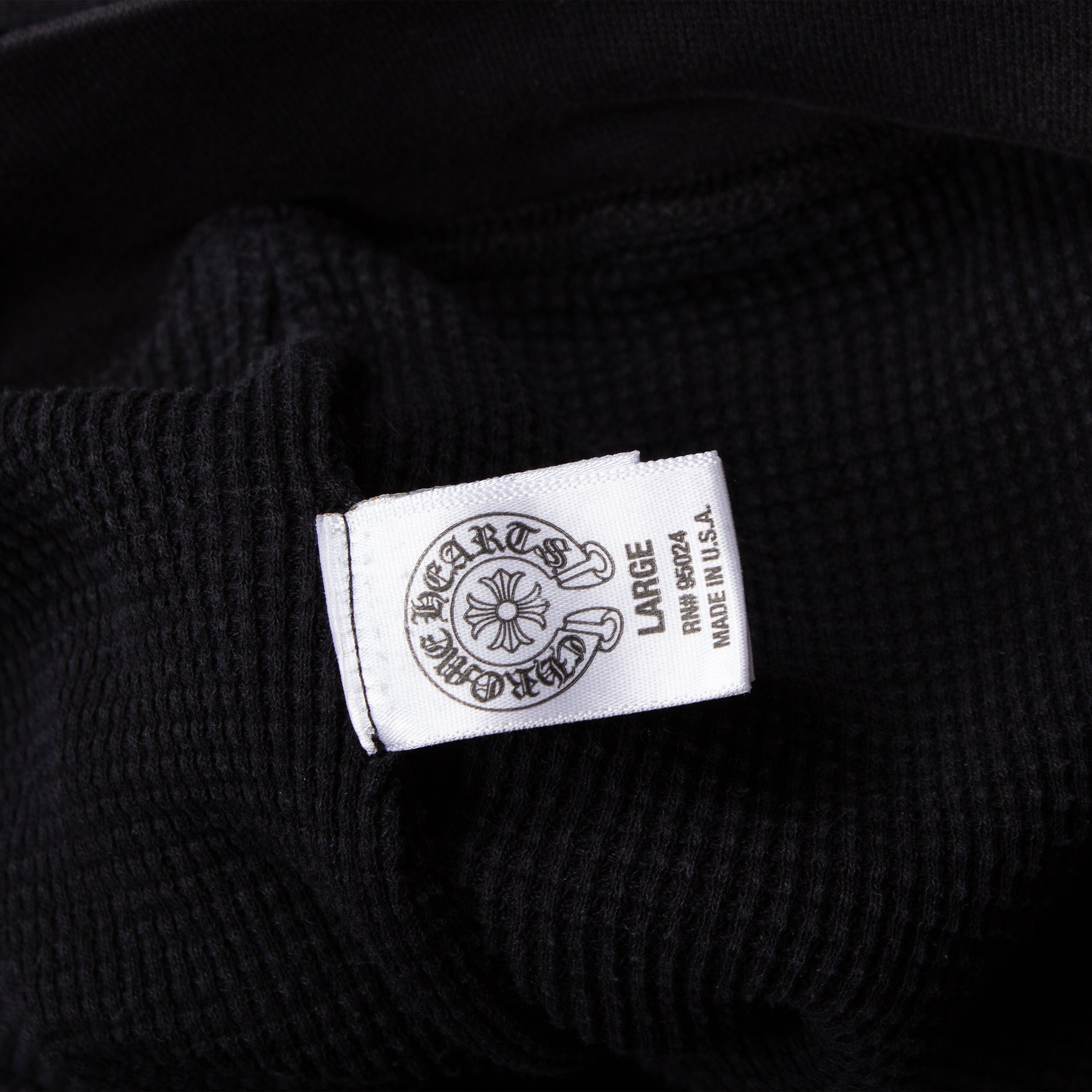 Chrome Hearts CHROME HEARTS BALCK THERMAL HORSESHOE HOODIE (OG) Size US L / EU 52-54 / 3 - 6 Thumbnail