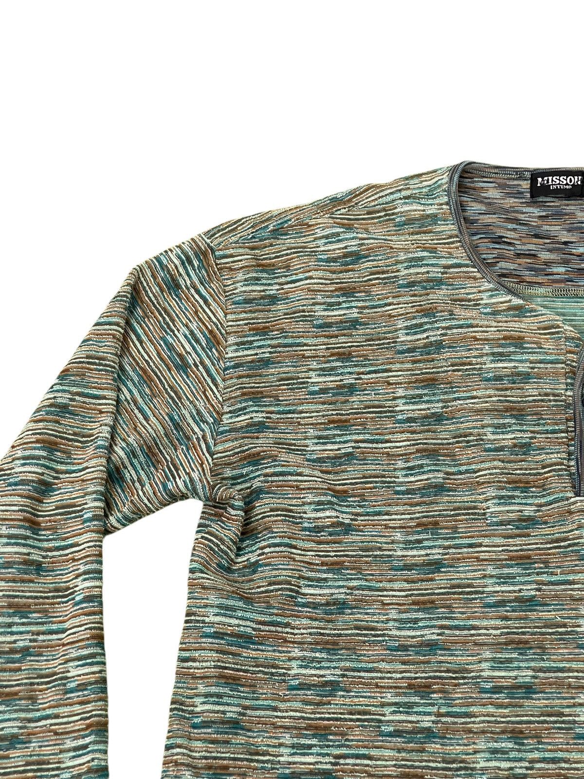 Missoni Vtg Missoni Intimo Long Sleeve Shirt 5🟩9 Size US L / EU 52-54 / 3 - 7 Thumbnail