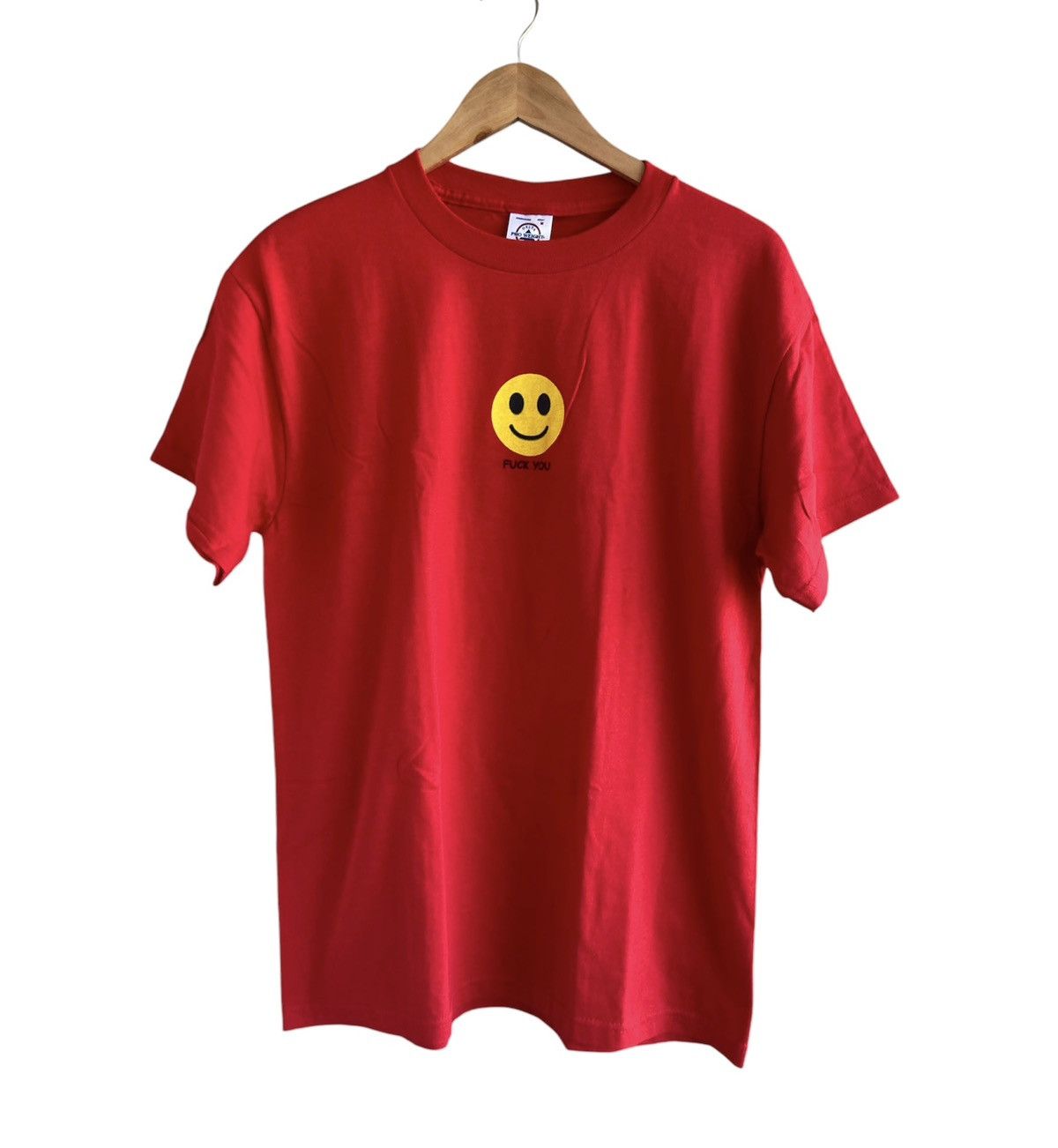 Vintage Vintage 90s Smiley Face F*ck You Tee VTG Delta Y2K Comedy Size US M / EU 48-50 / 2 - 5 Thumbnail