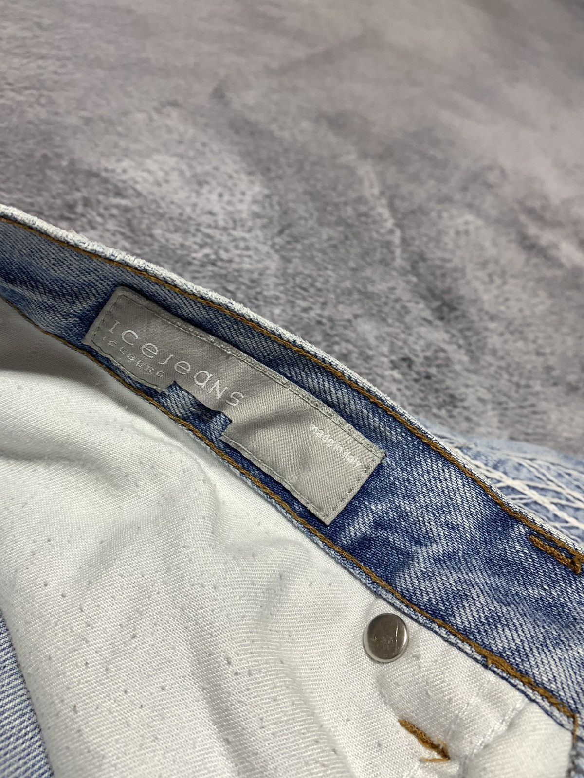 Iceberg Vintage Y2K Iceberg denim flared trousers streetwear size31 Size 31" - 8 Thumbnail