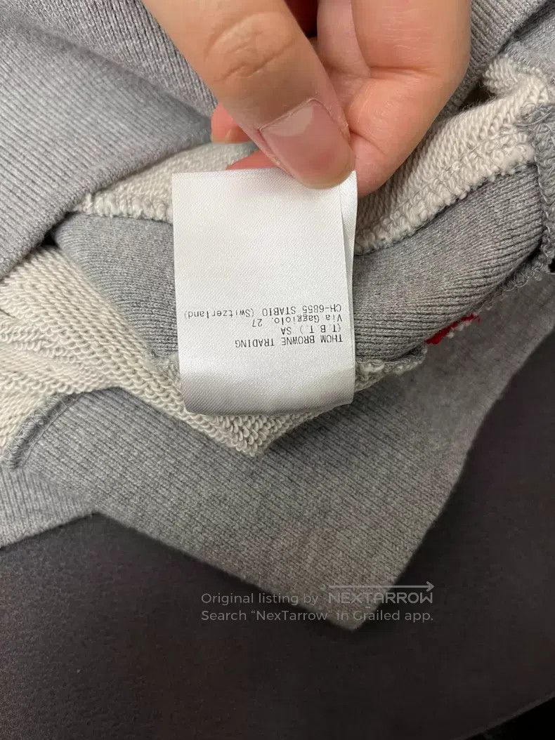 Thom Browne Thom Browne Round Neck Pullover Gray Sweatshirt Size US S / EU 44-46 / 1 - 8 Thumbnail