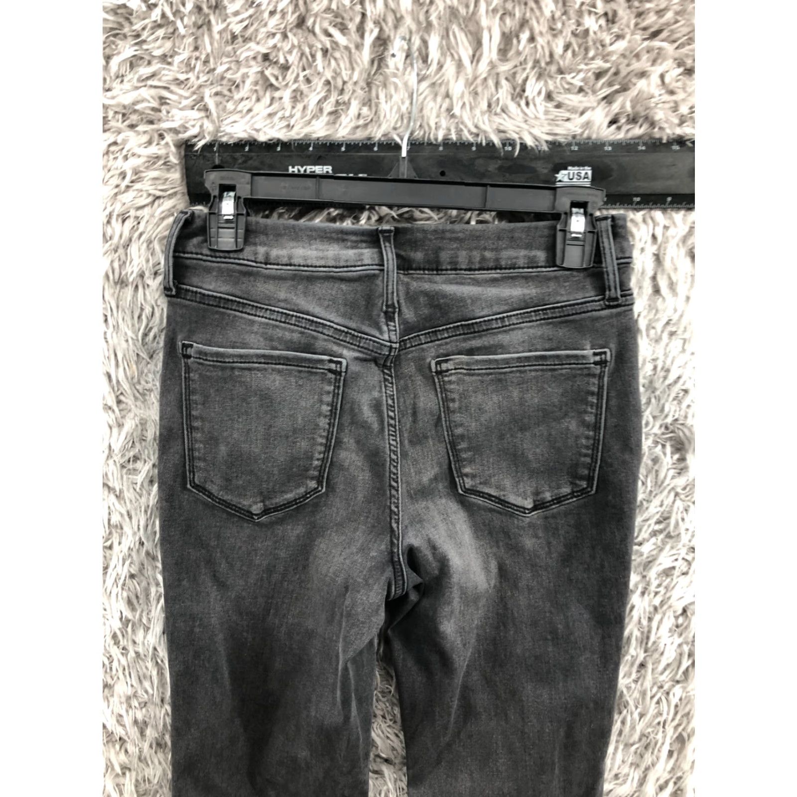 Vintage Simply Vera Wang Jeans Womens Size 4 Black Skinny Dark Wash Size 27" / US 4 / IT 40 - 6 Thumbnail