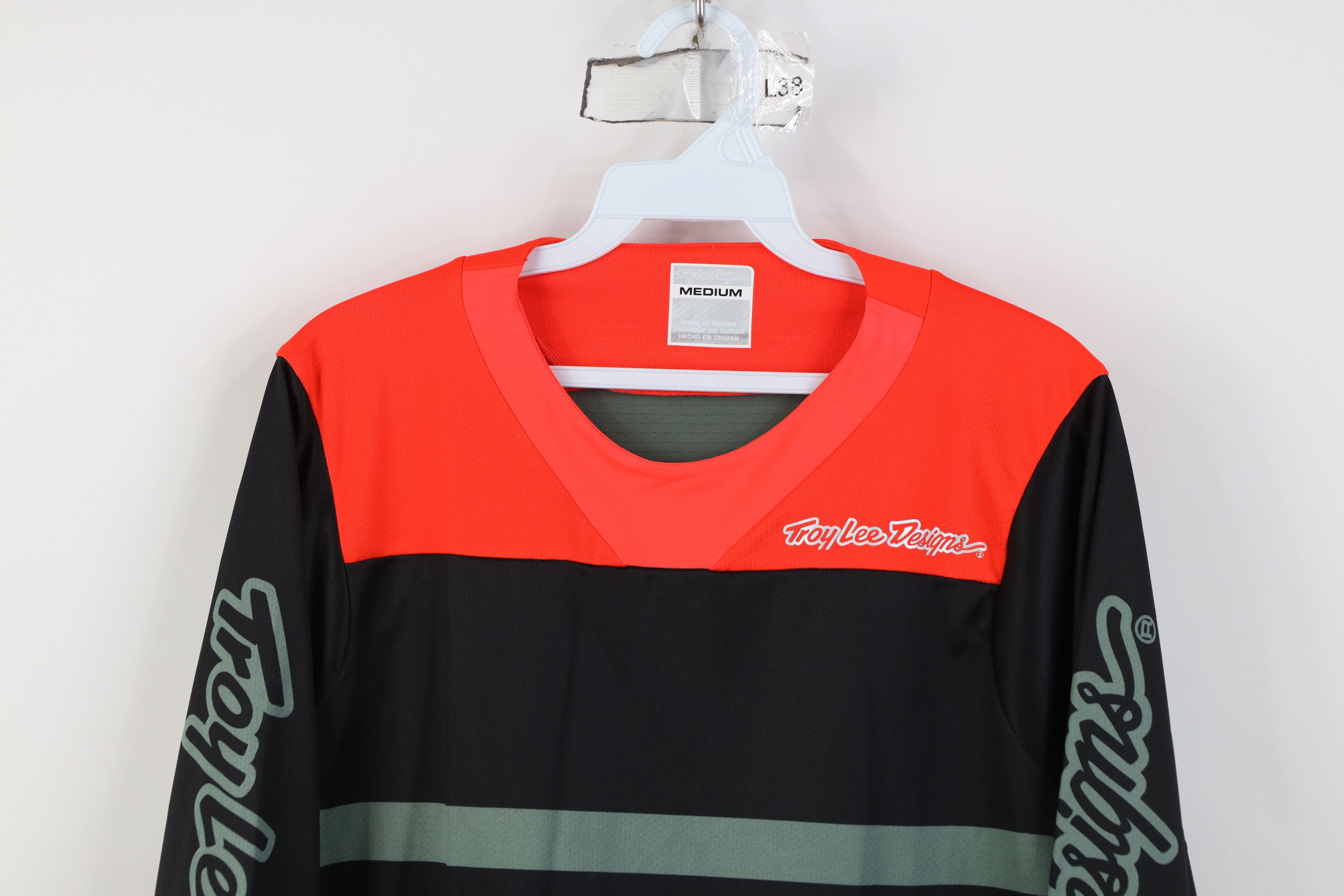 Vintage Troy Lee Designs 3/4 Sleeve Raglan Motocross Jersey T-Shirt Size US M / EU 48-50 / 2 - 2 Thumbnail