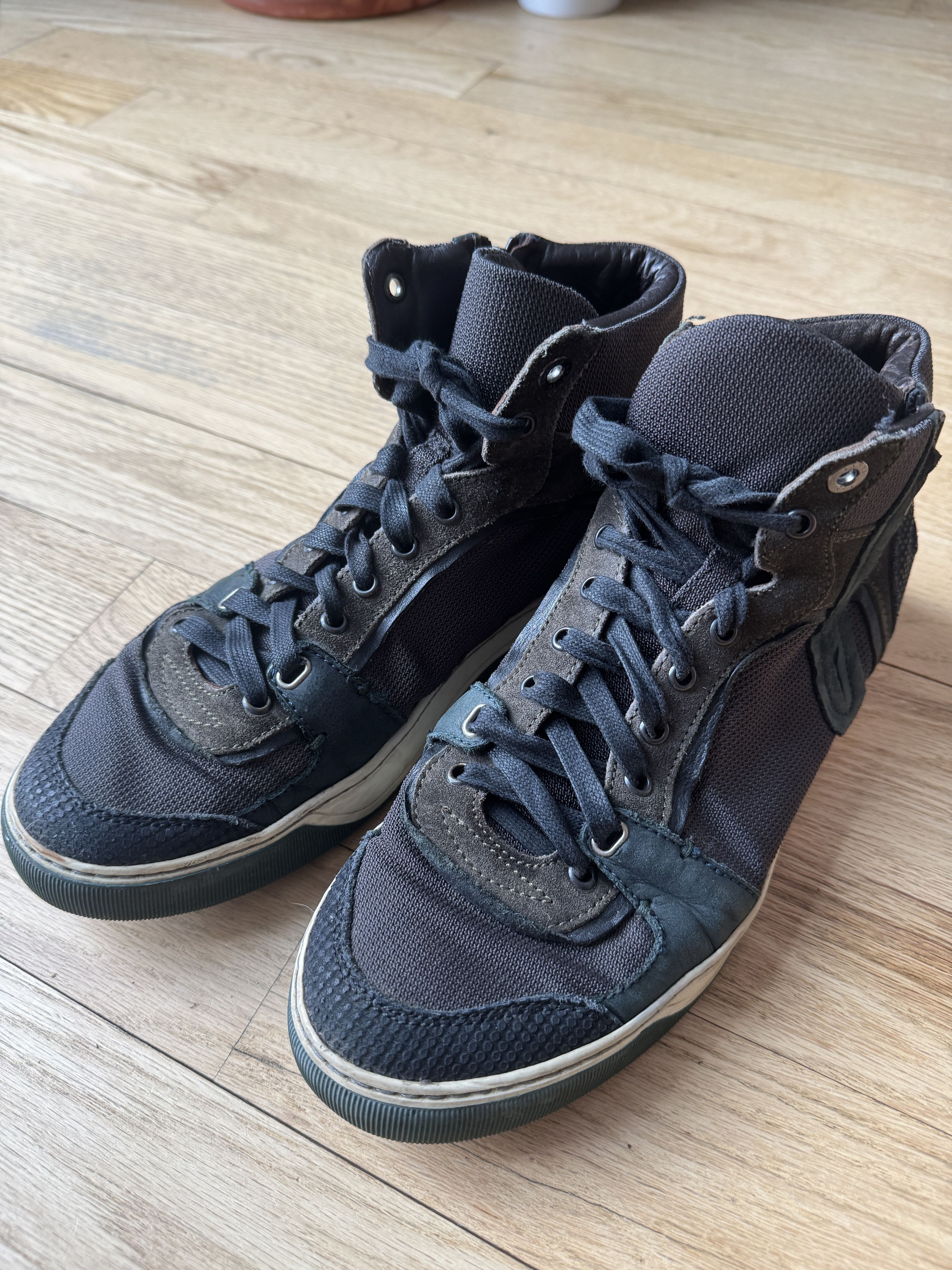 Lanvin Mix Material High Top Sneaker Size US 8 / EU 41 - 4 Thumbnail