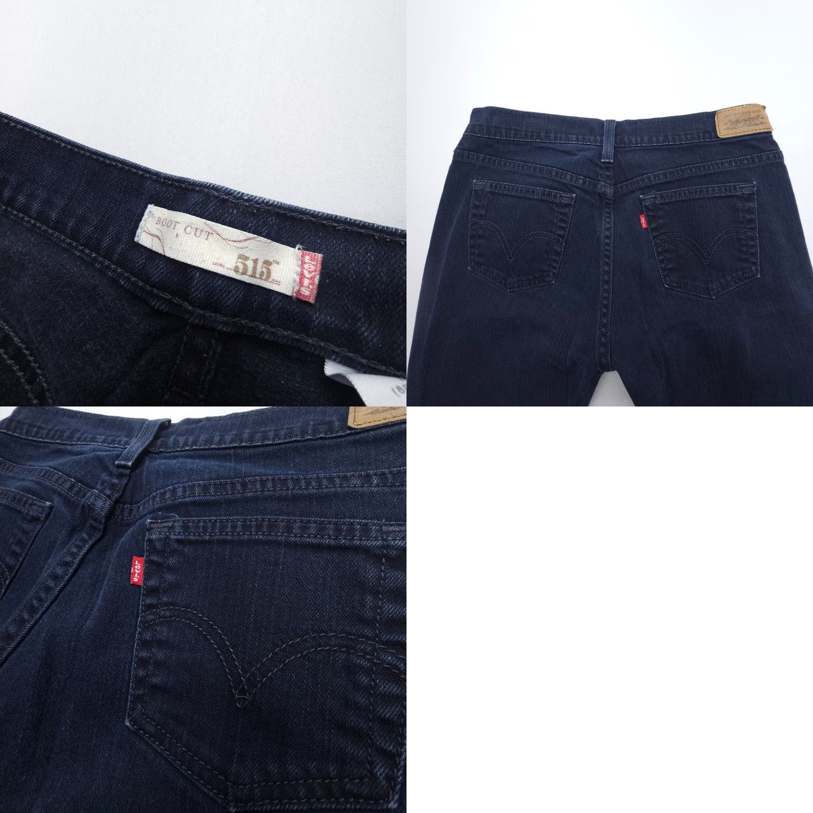 Levi's VINTAGE Levi's 515 Bootcut Jeans Womens 6S Dark Wash Mid Wash 2000's Denim Size 28" / US 6 / IT 42 - 8 Thumbnail
