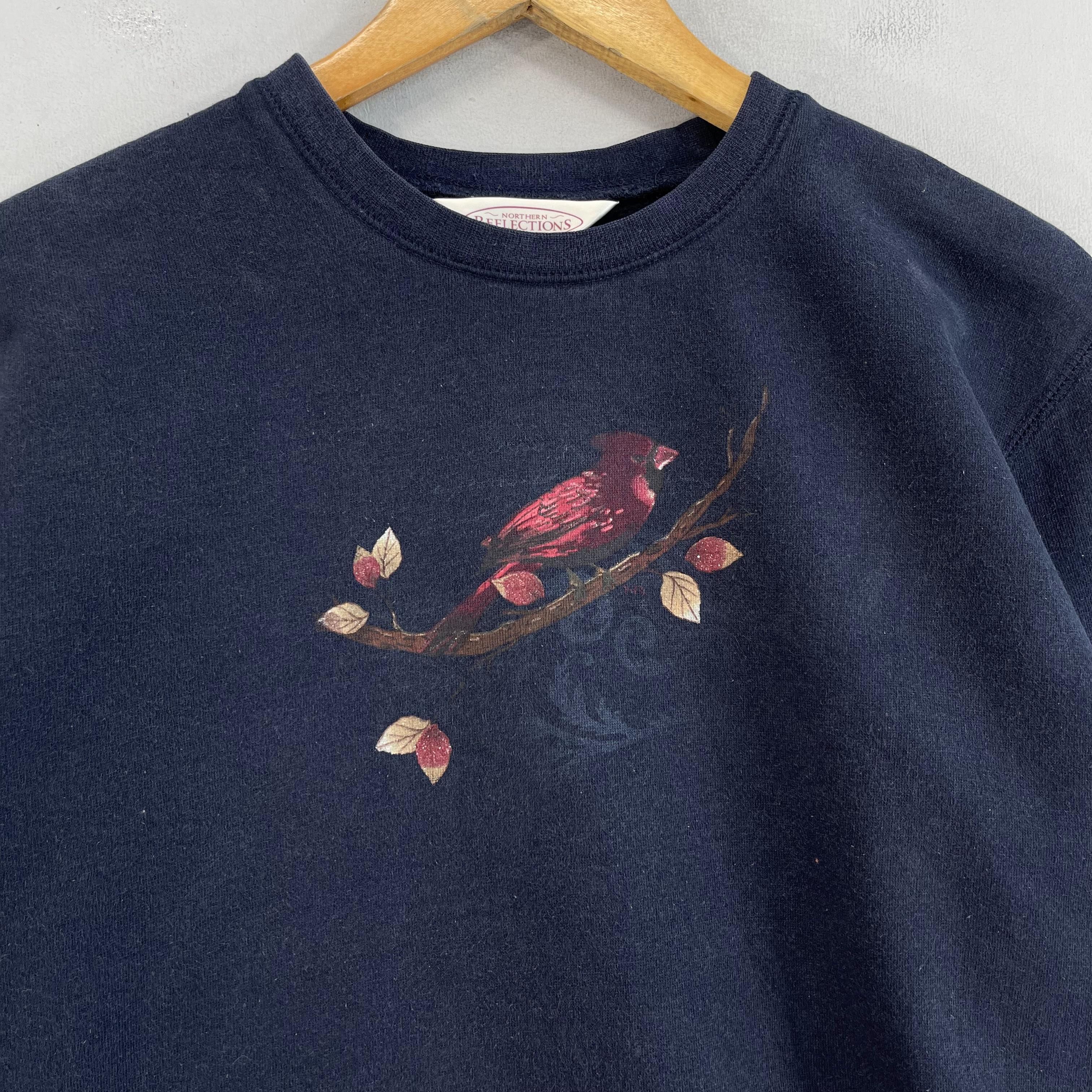 American Apparel × Habitat × Vintage Vintage Red Cardinal Birds Habitat Printed Sweatshirt Size US S / EU 44-46 / 1 - 2 Thumbnail