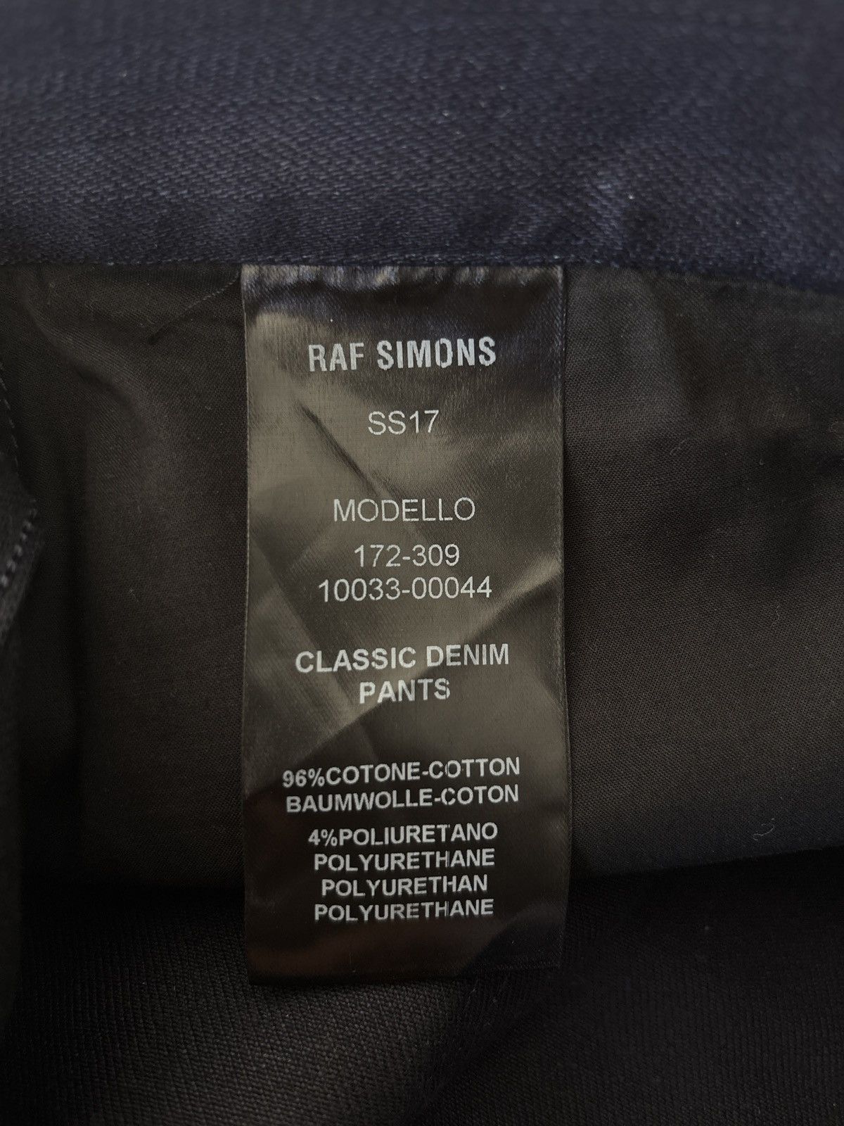 Raf Simons Raf Simons SS17 Classic Navy Denim Pants Size US 32 / EU 48 - 6 Thumbnail