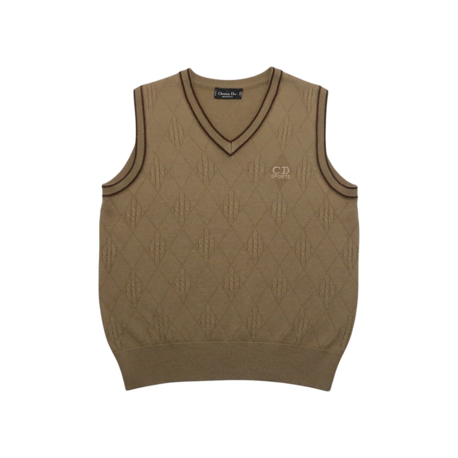 Christian Dior Monsieur 90s Christian Dior Sports Monogram Cable Knit Vest Fuzzy Size US S / EU 44-46 / 1 - 1 Thumbnail