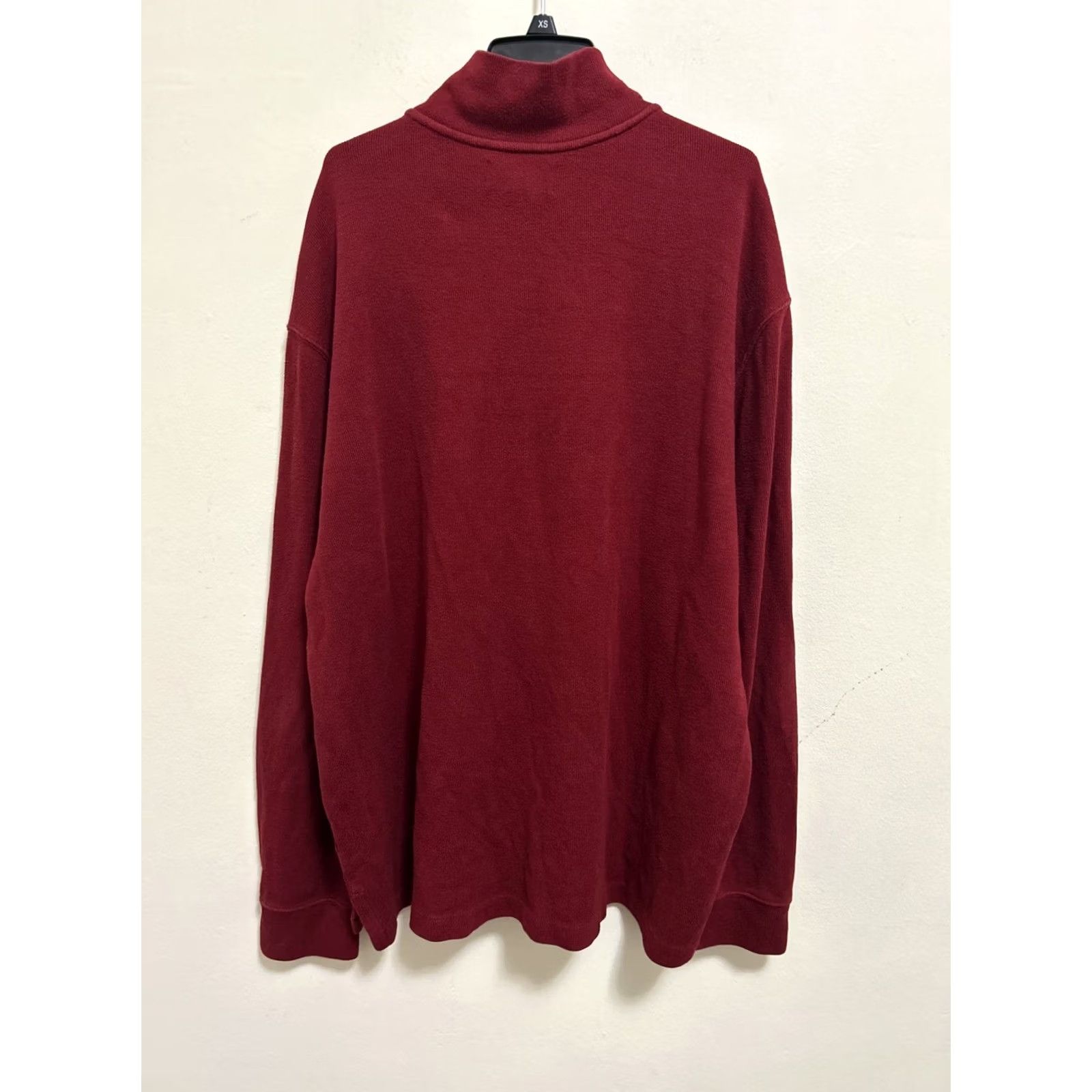 Ralph Lauren Polo Ralph Lauren Sweater Mens XL Red 1/4-Zip Pullover Cotton Rib-Knit Pony Embroidered Logo Vintage No Size US XL / EU 56 / 4 - 6 Thumbnail