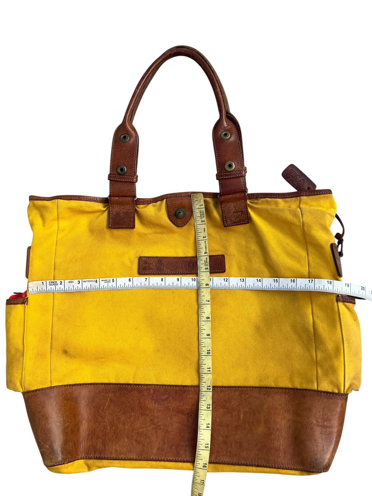 Felisi Distressed Stains Patina Leather Tote Bag Felisi Size ONE SIZE - 2 Thumbnail