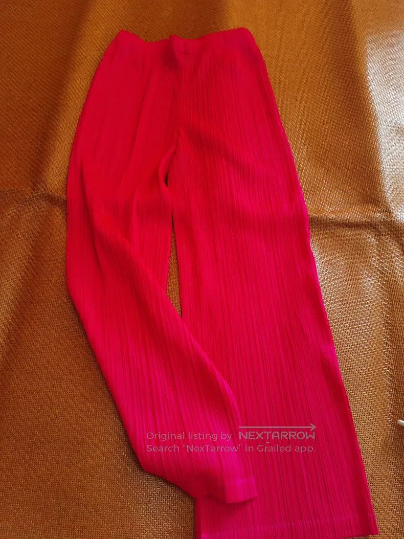 Issey Miyake Issey Miyake Fuchsia Pleated Pants Size 25" / US 0 / IT 36 - 3 Thumbnail