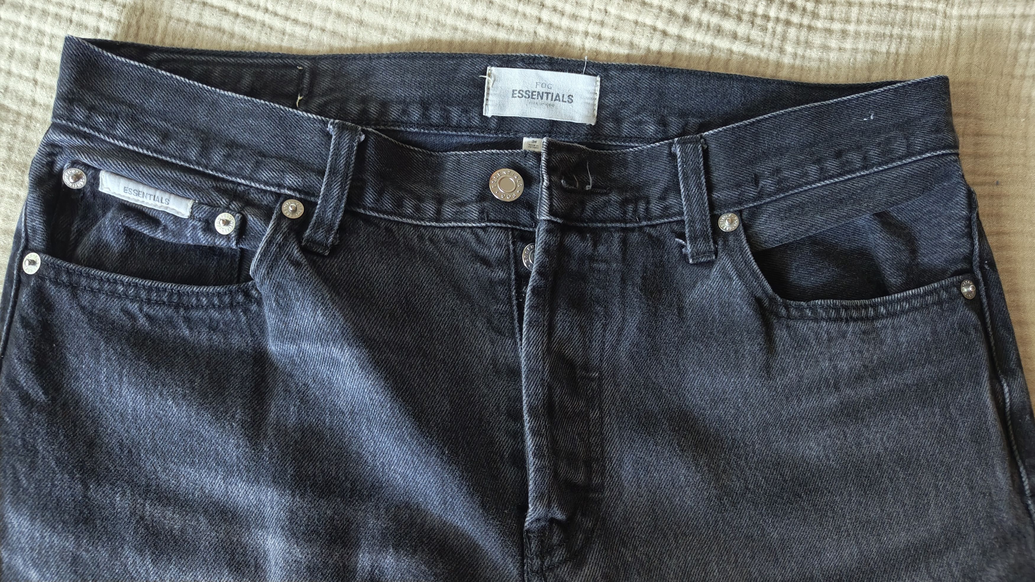 Fear of God FOG Essentials Cone Denim Side Zips Size US 34 / EU 50 - 5 Thumbnail