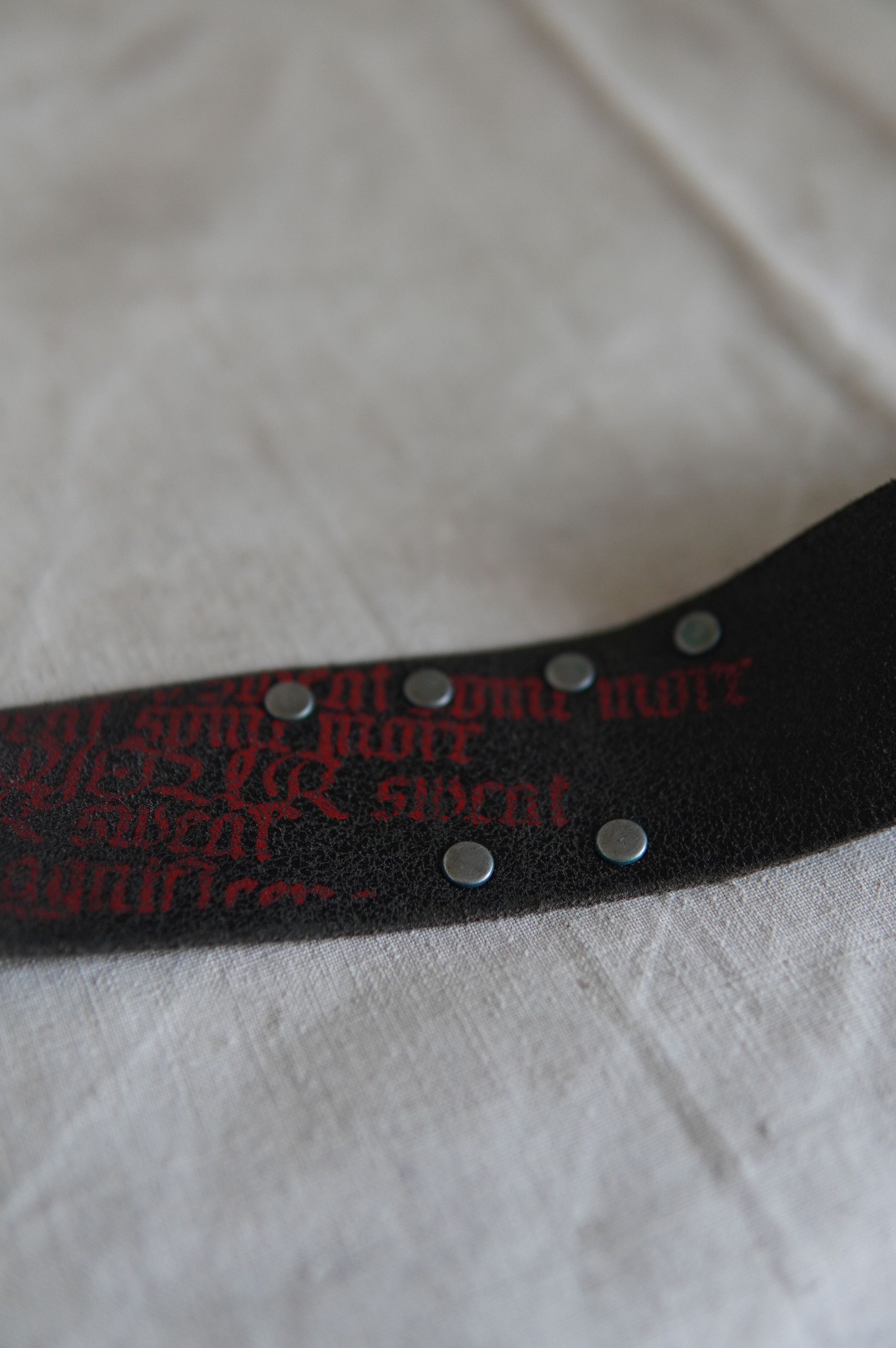 Vintage Vintage Heavy Leather Printed Belt Size ONE SIZE - 8 Thumbnail