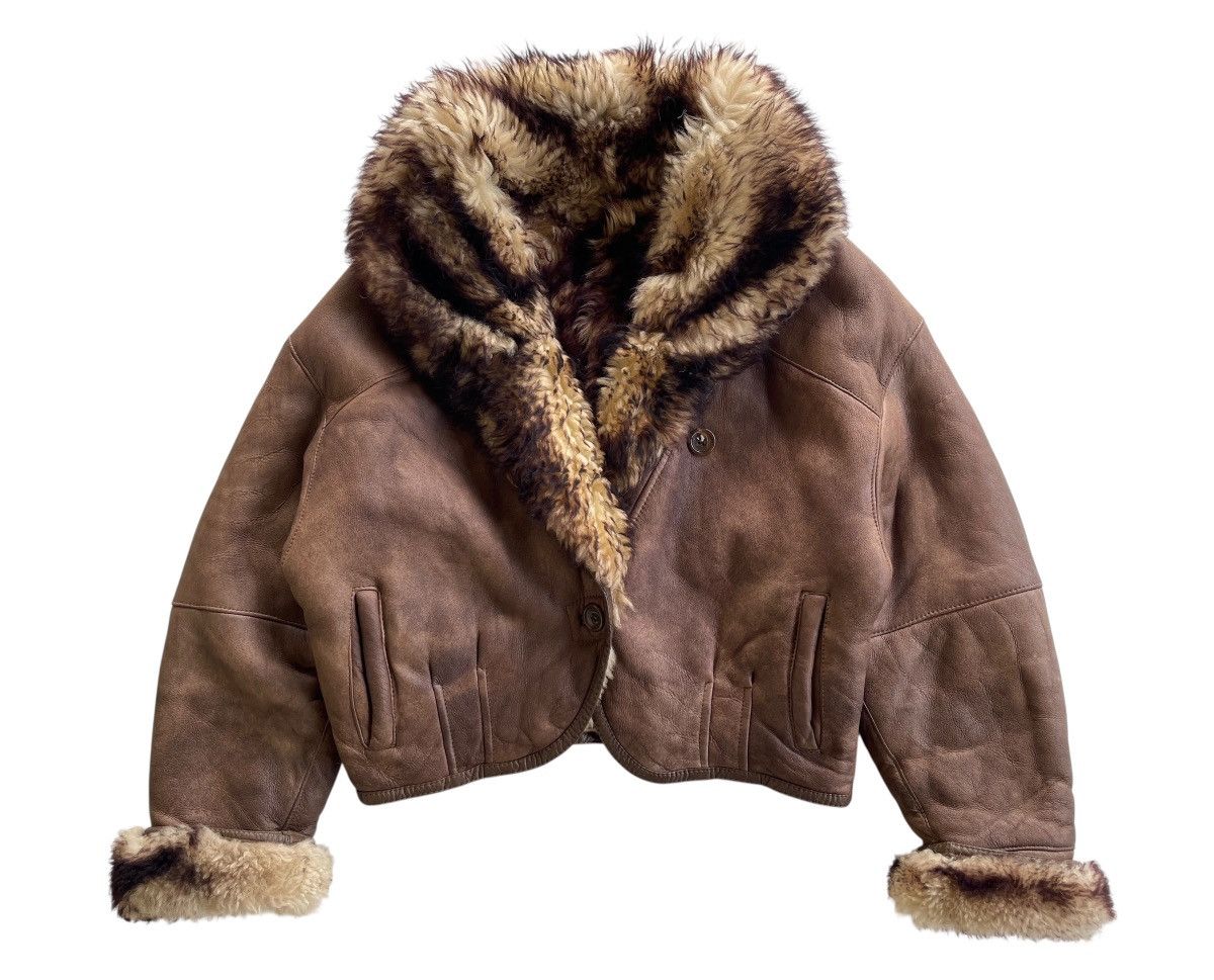 Vintage Vintage Sheepskin Real Fur Waist Jacket Size US M / EU 48-50 / 2 - 6 Thumbnail