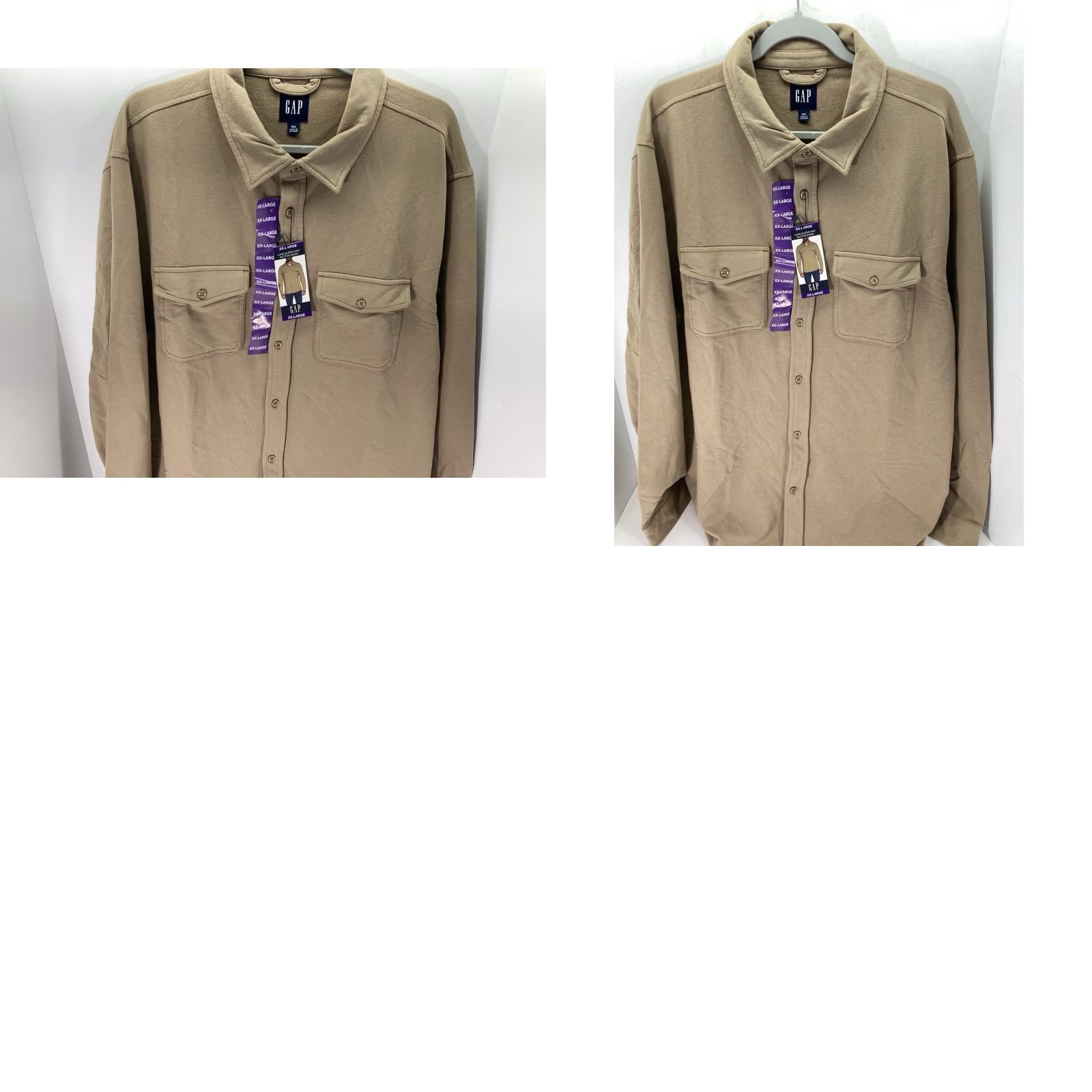 Gap Gap Knit Shirt Men 2XL Brown Button Long Sleeve Cotton Blend Stretch NWT Regular Knit Shirt Mens Brown 2XL Button-Up Size US XXL / EU 58 / 5 - 9 Thumbnail