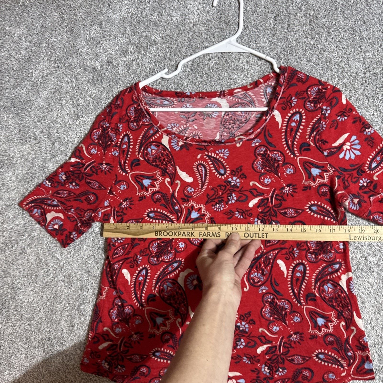 Other Cato Top Womens Large Boho Paisley Floral Dainty Romantic Size L / US 10 / IT 46 - 3 Thumbnail
