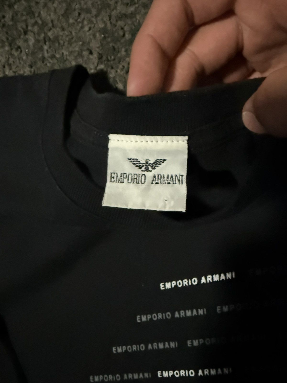 Armani × Emporio Armani Armani black long sleeve Size US L / EU 52-54 / 3 - 2 Thumbnail