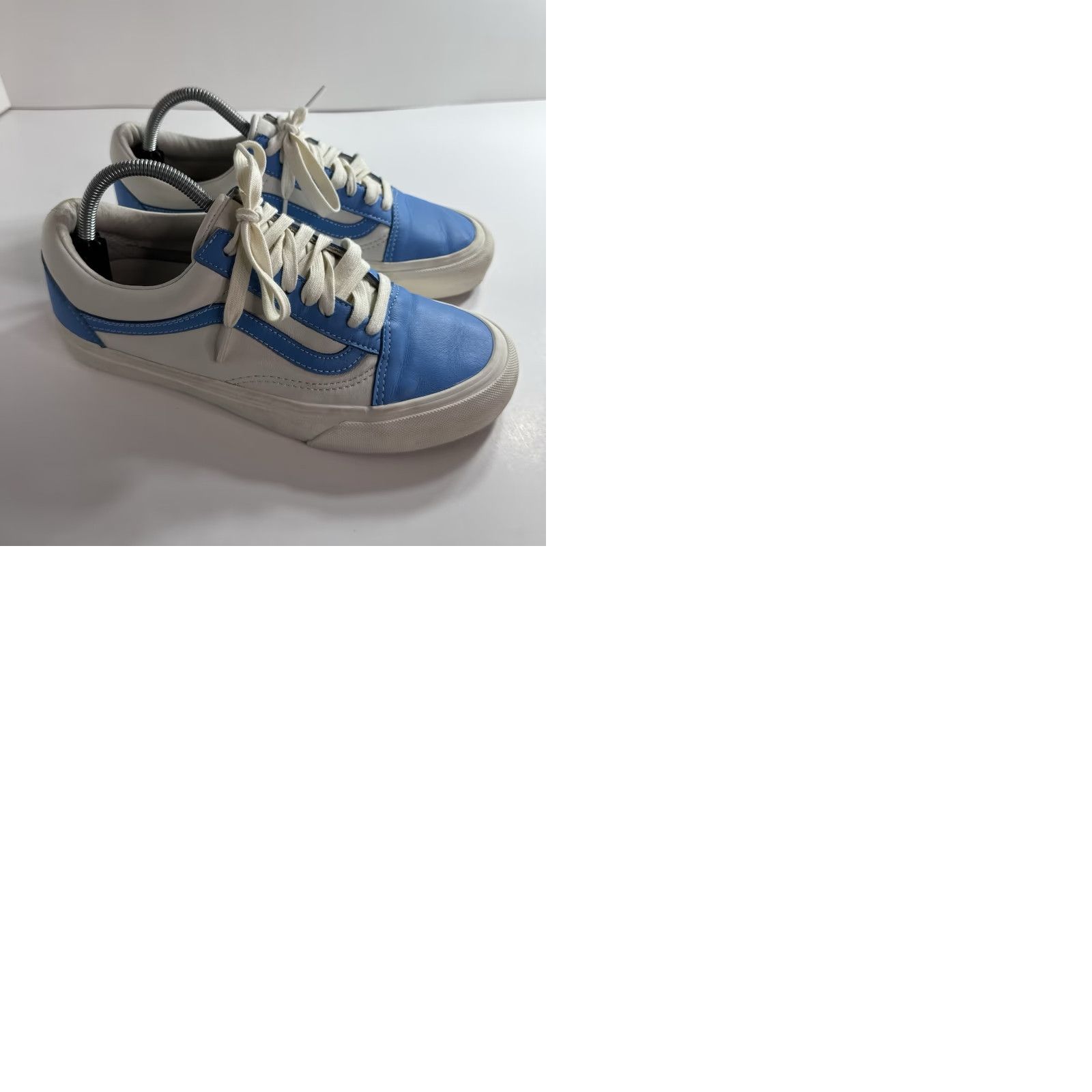 Vans Vans Old Skool Blue/White Skate Shoe 721454 Lace Up Low Top Unisex M 8.5 W 10 Size US M / EU 48-50 / 2 - 10 Thumbnail