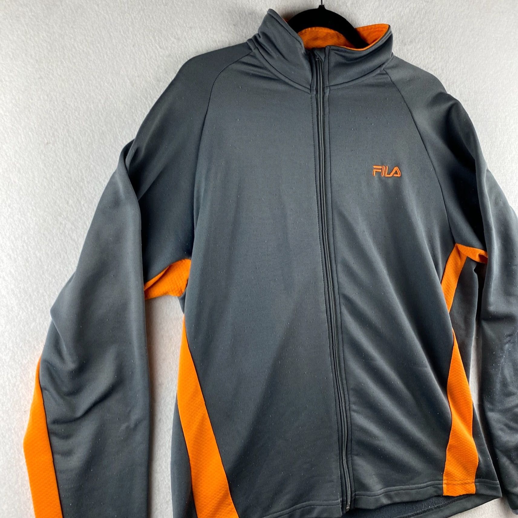 Fila FILA Jacket Mens L Gray Active Full Zip Collared Long Sleeve Shirt Size US L / EU 52-54 / 3 - 3 Thumbnail