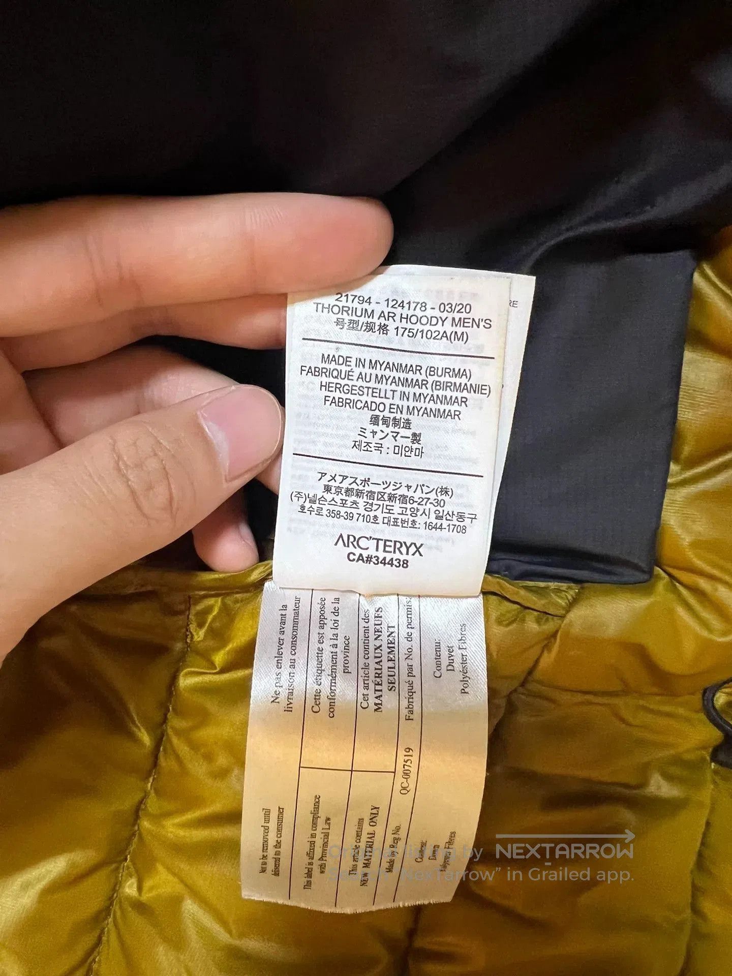 Arc'teryx ARC'TERYX Thorium AR Hoody. Size US M / EU 48-50 / 2 - 5 Thumbnail
