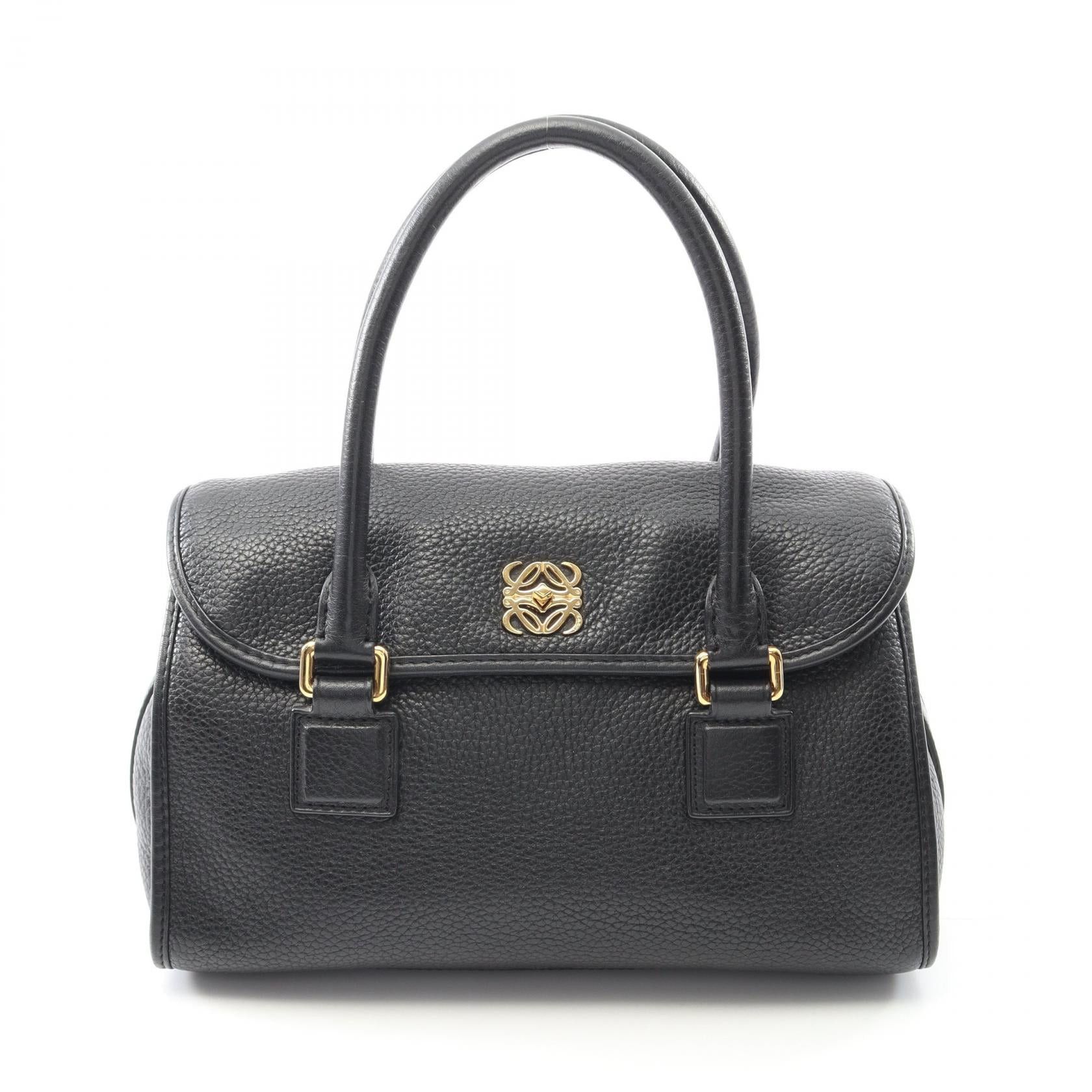 Loewe Loewe Alamo 28 Handbag Leather Black Size ONE SIZE - 1 Thumbnail