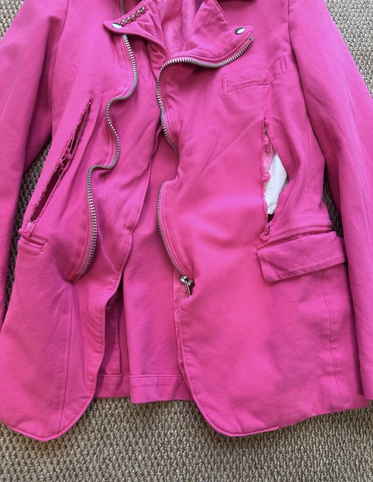 Comme des Garcons Comme des Garçons Homme Plus Distressed Biker Jacket K23 Size US S / EU 44-46 / 1 - 3 Thumbnail