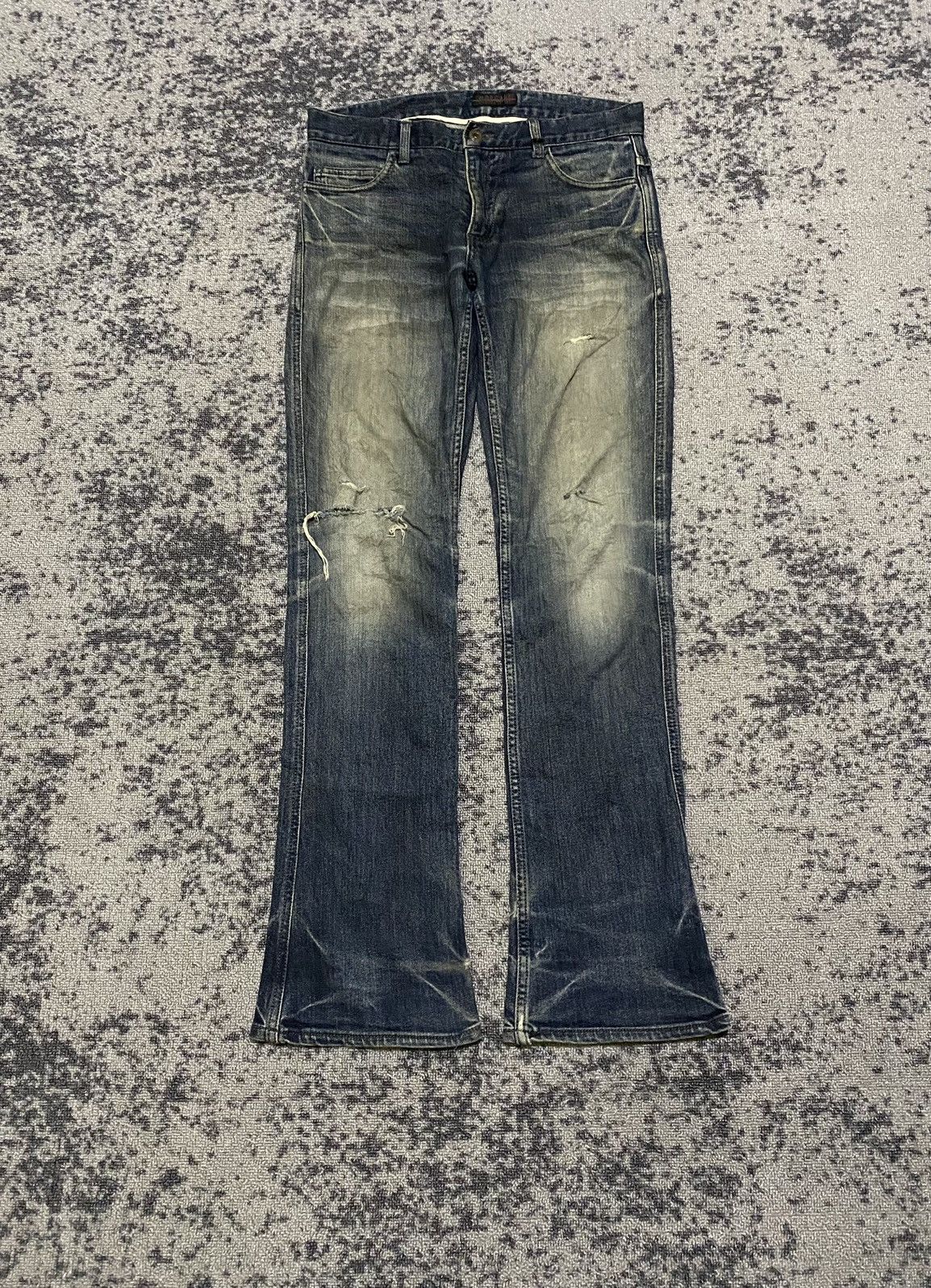 Japanese Brand × Morgan Homme Y2k Morgan ifsixwasnine Homme bootcut Jeans Size US 31 - 1 Thumbnail