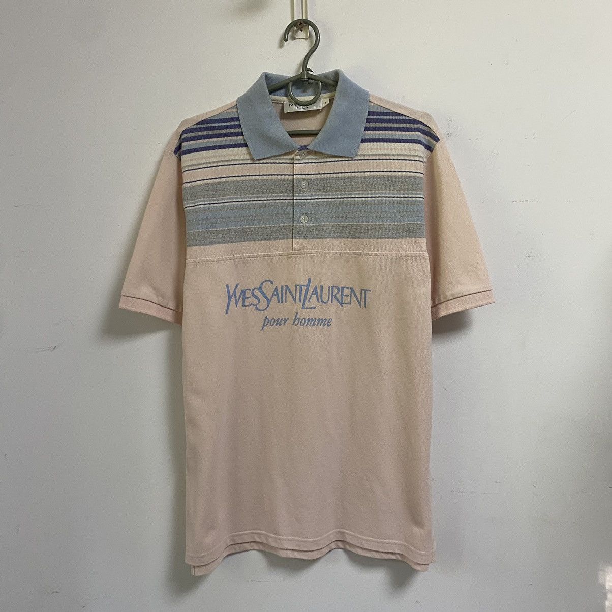 Yves Saint Laurent Vintage Yves Saint Laurent Polo shirt Big Logo Y2k Size US S / EU 44-46 / 1 - 1 Thumbnail