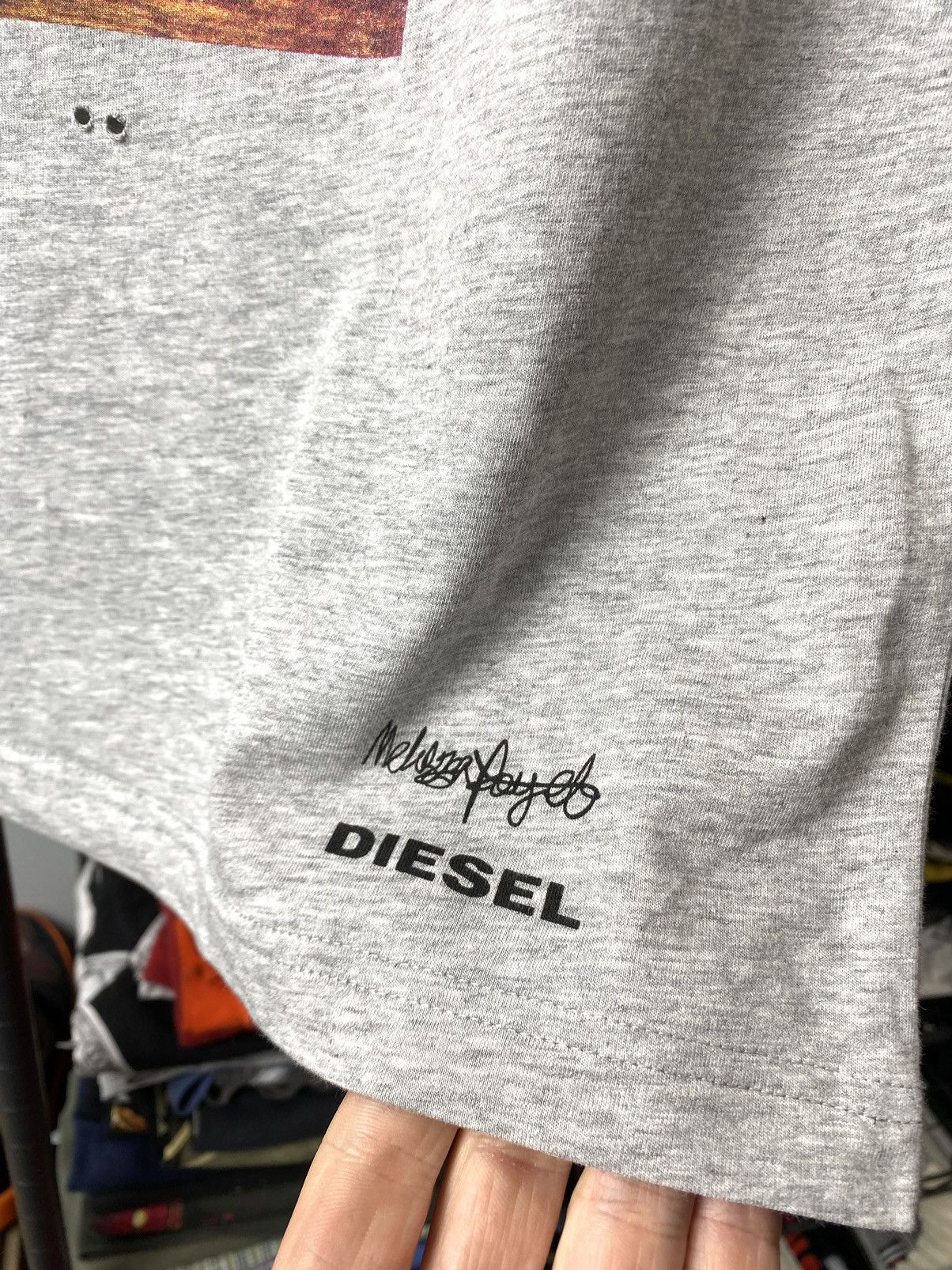 Diesel Vintage Diesel Scull Tee Shirt Size US L / EU 52-54 / 3 - 6 Thumbnail