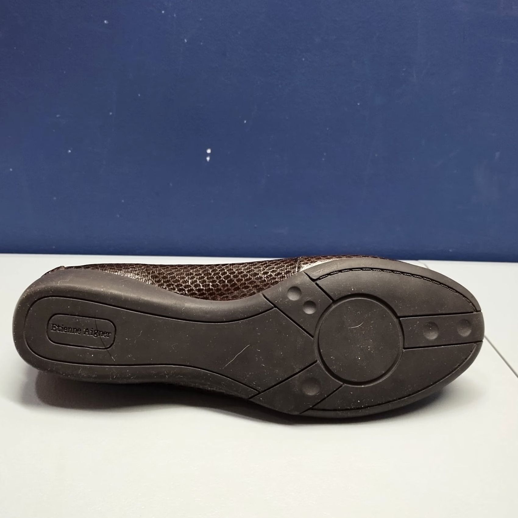 Etienne Aigner Etienne Aigner Ester Flats Womens Size 9M Brown Snake Leather Comfort 92694-7 Flat Womens Size 9M Brown Snake Leather Comfort Size US 9 / IT 39 - 7 Thumbnail