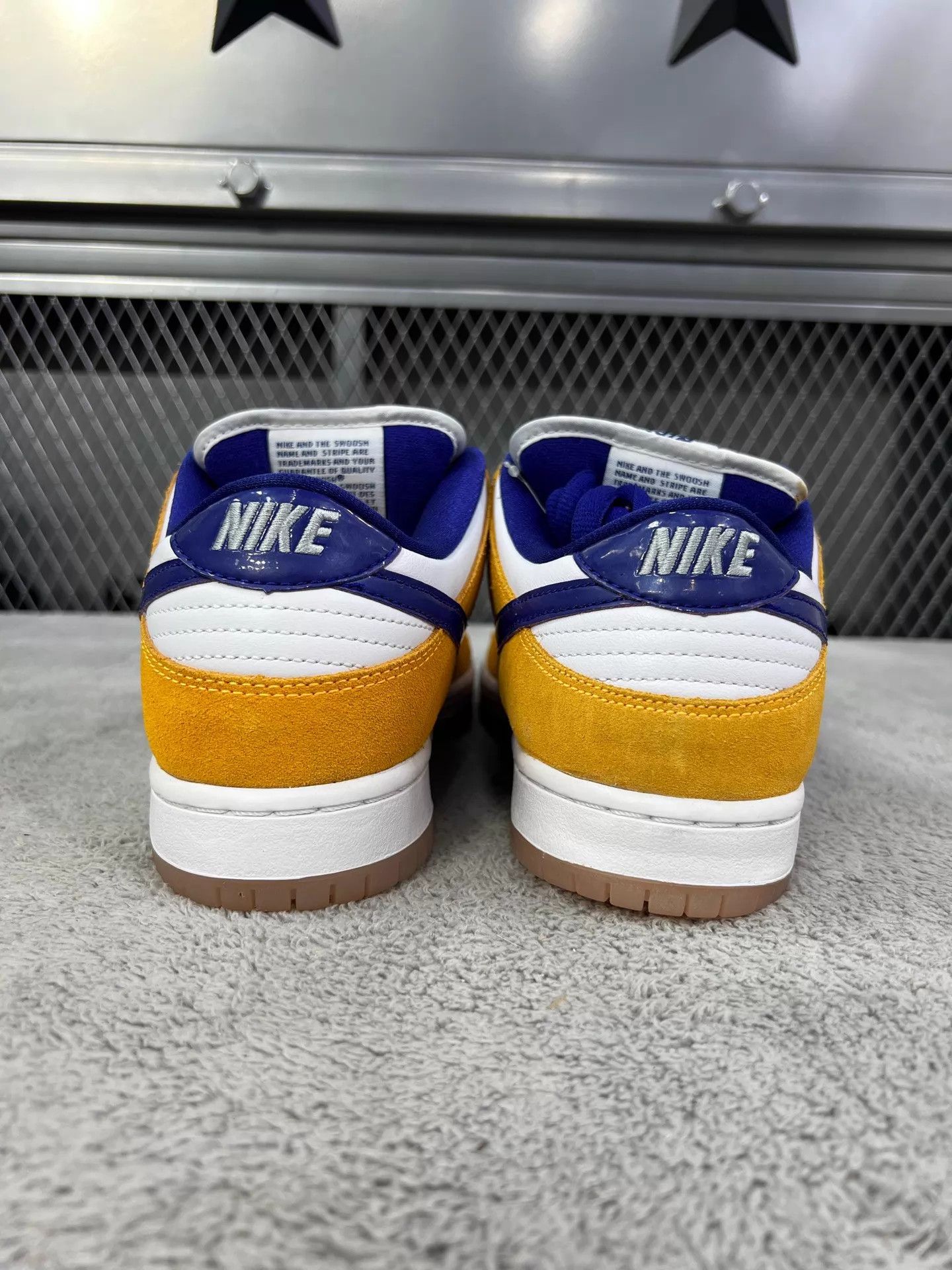 Nike Nike Dunk SB Pro Lakers Purple Gold Laser Orange Size US 8 / EU 41 - 6 Thumbnail