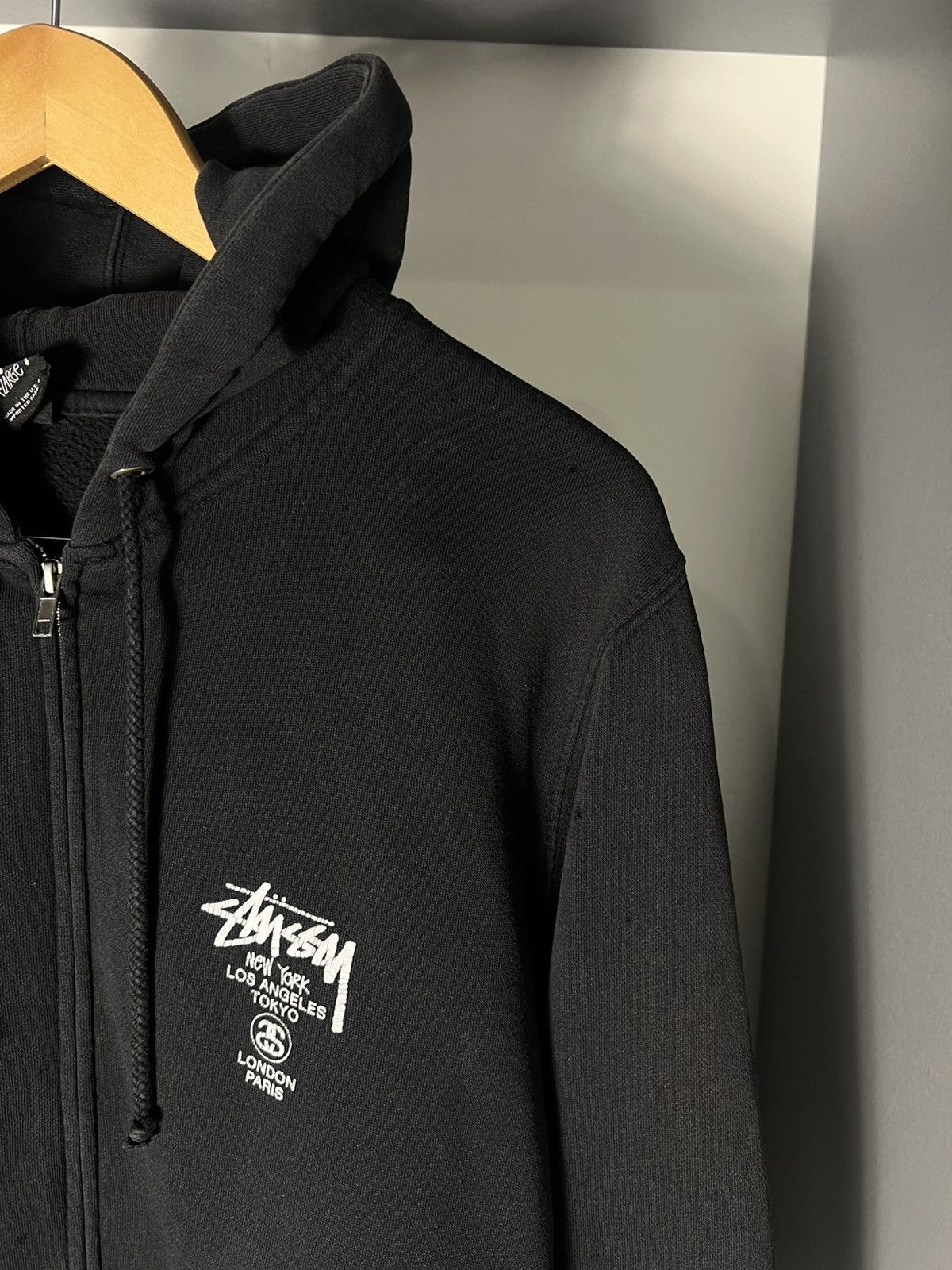 Stussy VINTAGE STUSSY ZIP HOODIE JACKET RETRO DOUBLE PRINTED 90s Size US XL / EU 56 / 4 - 6 Thumbnail