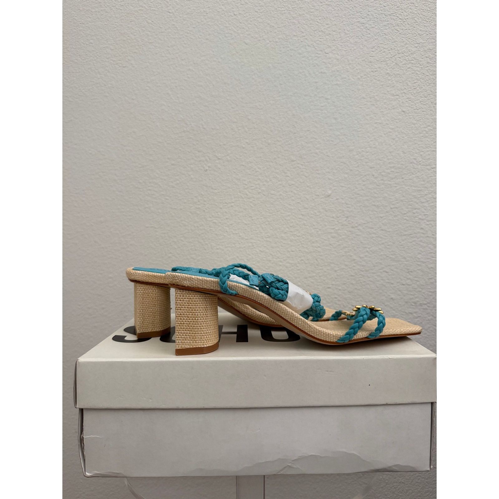 SCHUTZ Schutz Floral Mid Heel Sandals - Hina river acqua sz 8 Size US 8 / IT 38 - 5 Thumbnail