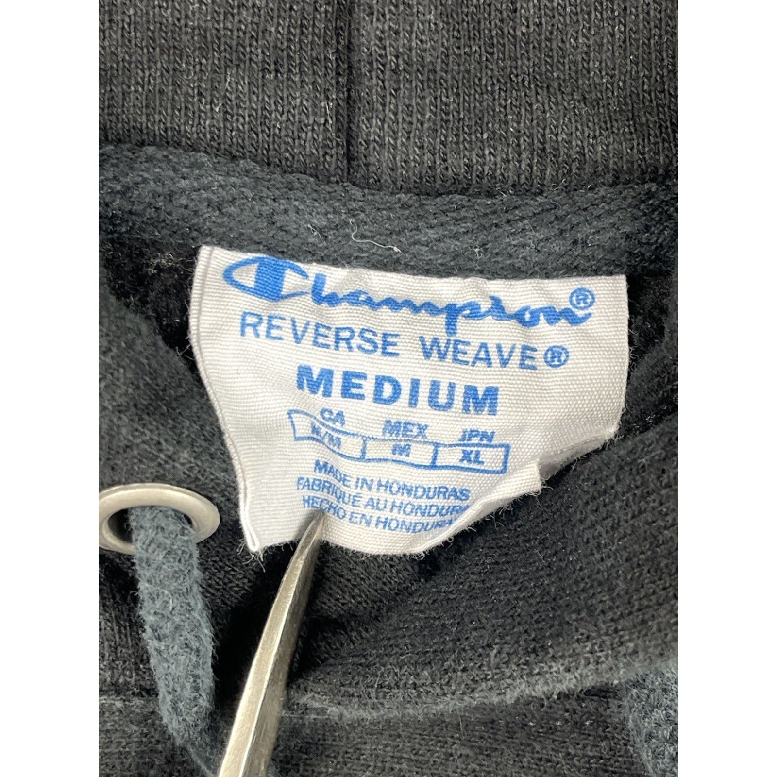 Champion Champion Hoodie Black Men's Medium Sweatshirt Reversible Heavyweight Champion Reverse Weave Logo Patch 90s Sports Mens Size US M / EU 48-50 / 2 - 4 Thumbnail