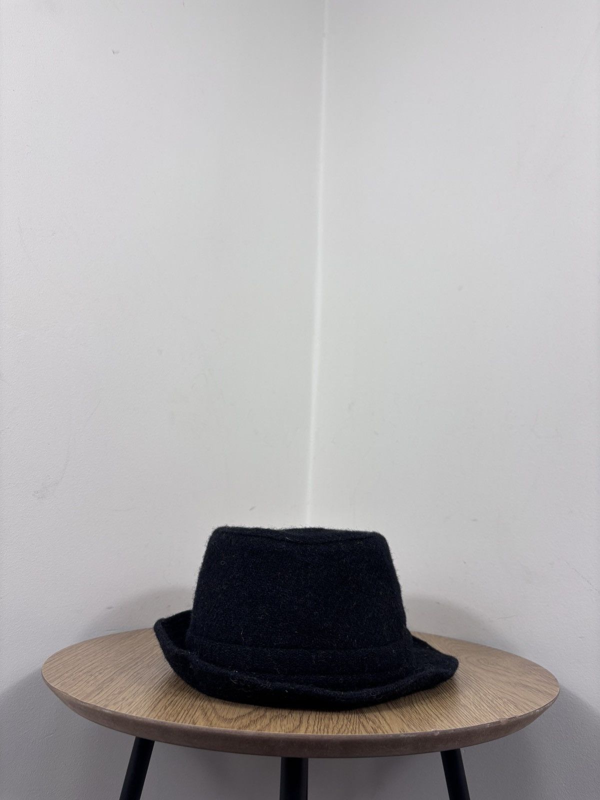 Harris Tweed Lierys Harris Tweed Black Wool Trilby Fedora Hat Size ONE SIZE - 8 Thumbnail