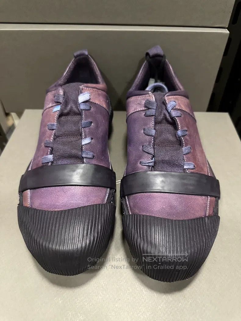 Boris Bidjan Saberi Boris Bidjan Saberi Purple Low Top Horsehide Laced Shoes Size US 10 / EU 43 - 1 Thumbnail