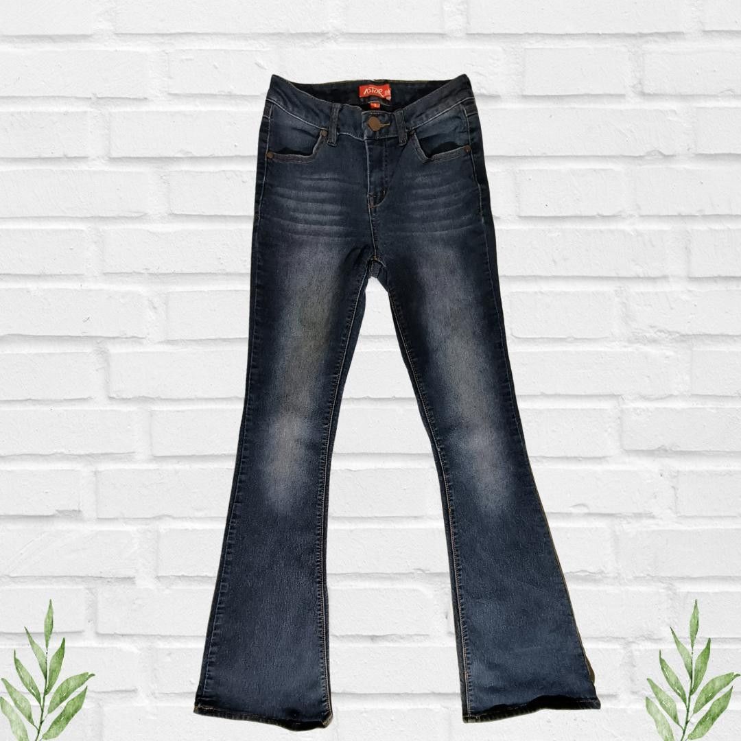 Designer Astor Women's Denim Bootcut Lowrise Blue Jeans Size 3 Size 24" / US 00 / IT 34 - 2 Thumbnail