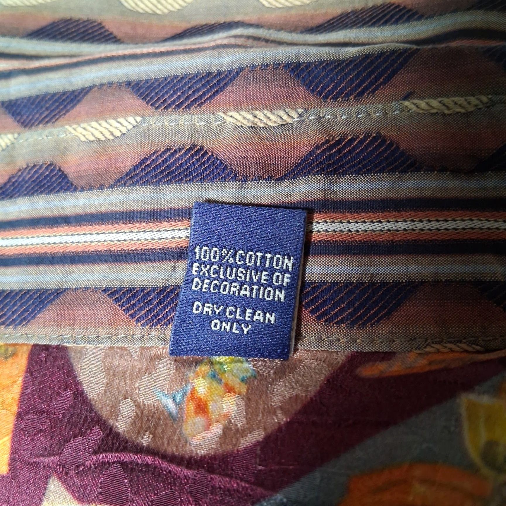 Robert Graham Robert Graham Shirt Men 2XL Gin And Tonic Purple Stripe Flip Cuff Artsy Abstract Size US XXL / EU 58 / 5 - 6 Thumbnail