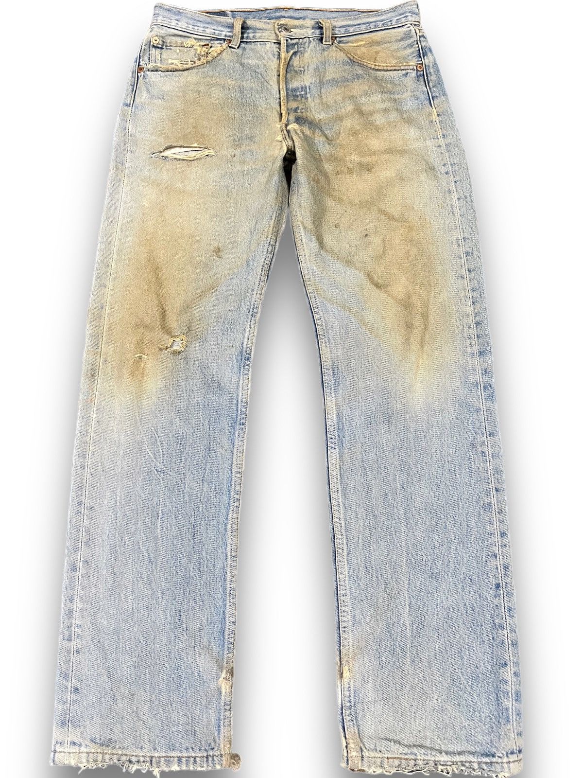 Levi's Vintage 80’s Levi’s 501 Mudwash Denim Size US 33 - 1 Thumbnail