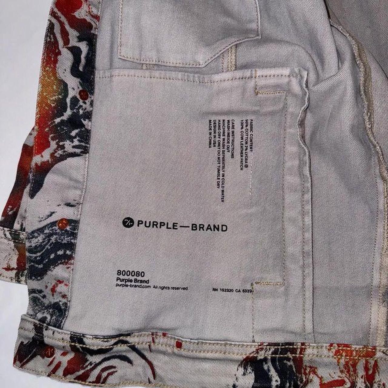 Purple Brand Purple Brand Oil Slick Denim Jacket Size US M / EU 48-50 / 2 - 5 Thumbnail