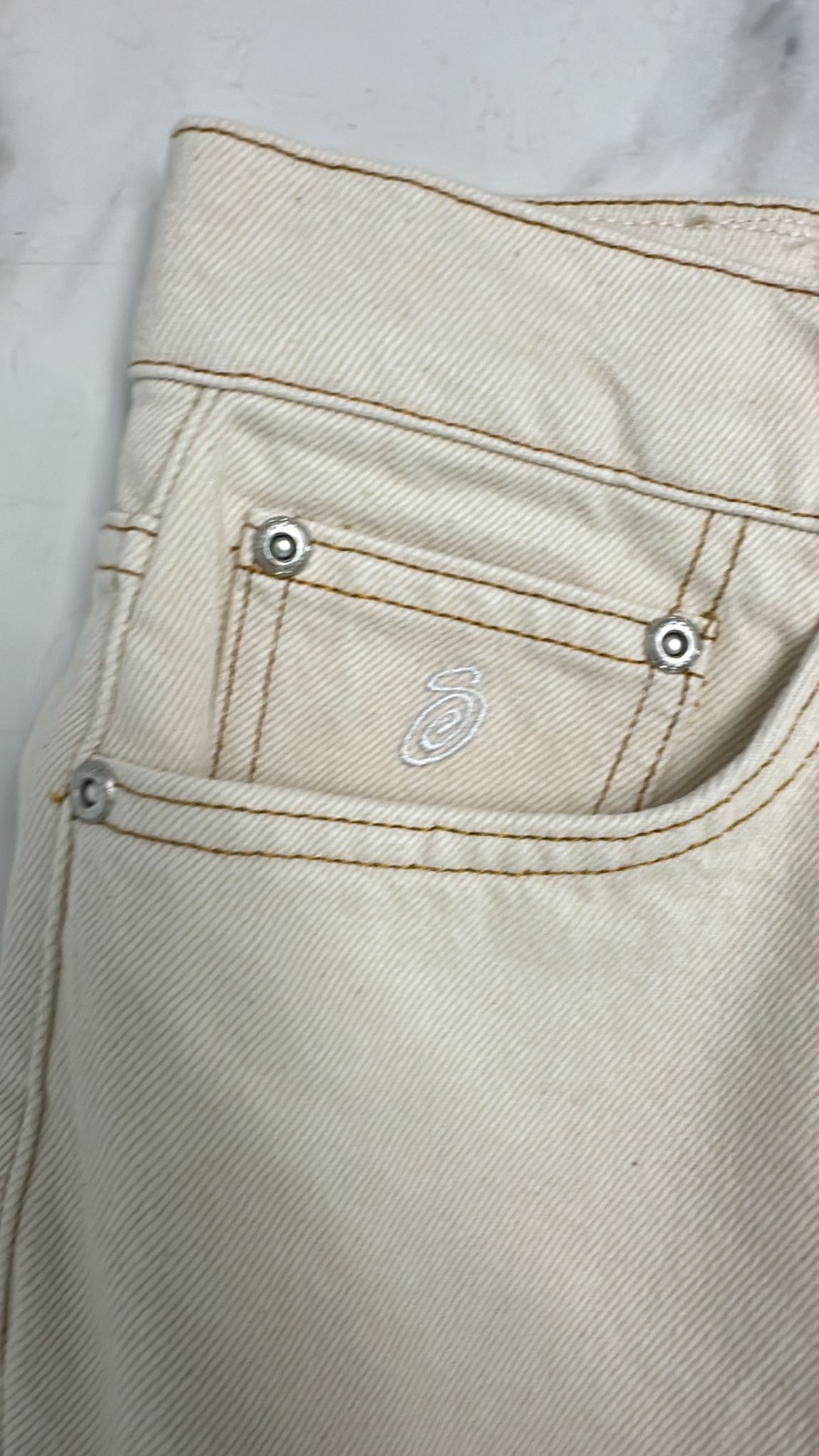 Stussy × Vintage Stussy Classic Jean Denim “Natural” 30 Size US 30 / EU 46 - 2 Thumbnail