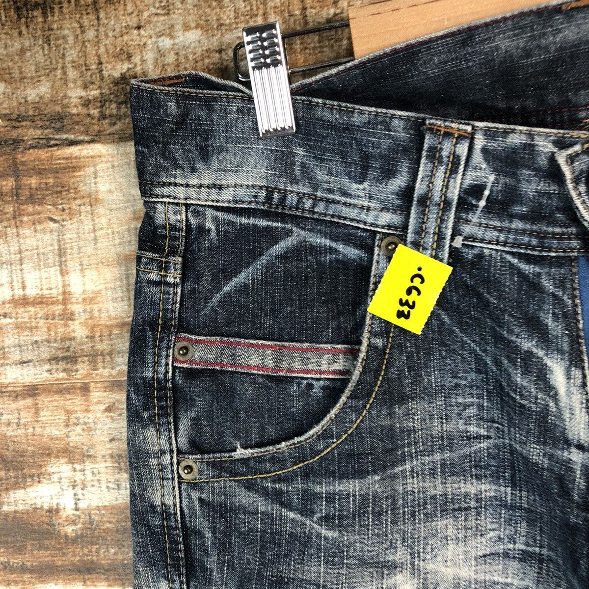 Japanese Brand DL Japanese Brand Blue Denim Pants #C633 Size US 31 - 7 Thumbnail