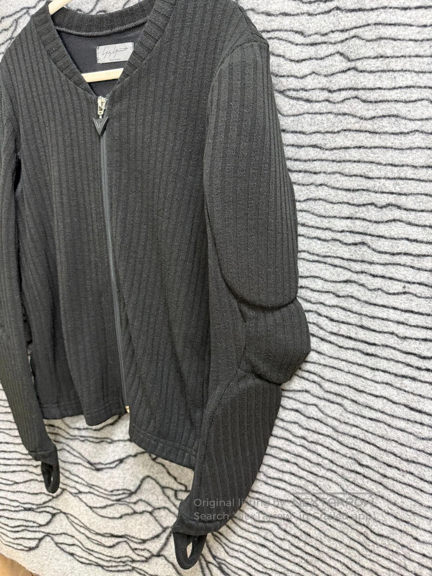 Yohji Yamamoto Yohji Yamamoto Pour Homme Biker Armor Knit Jacket. Size US M / EU 48-50 / 2 - 2 Thumbnail
