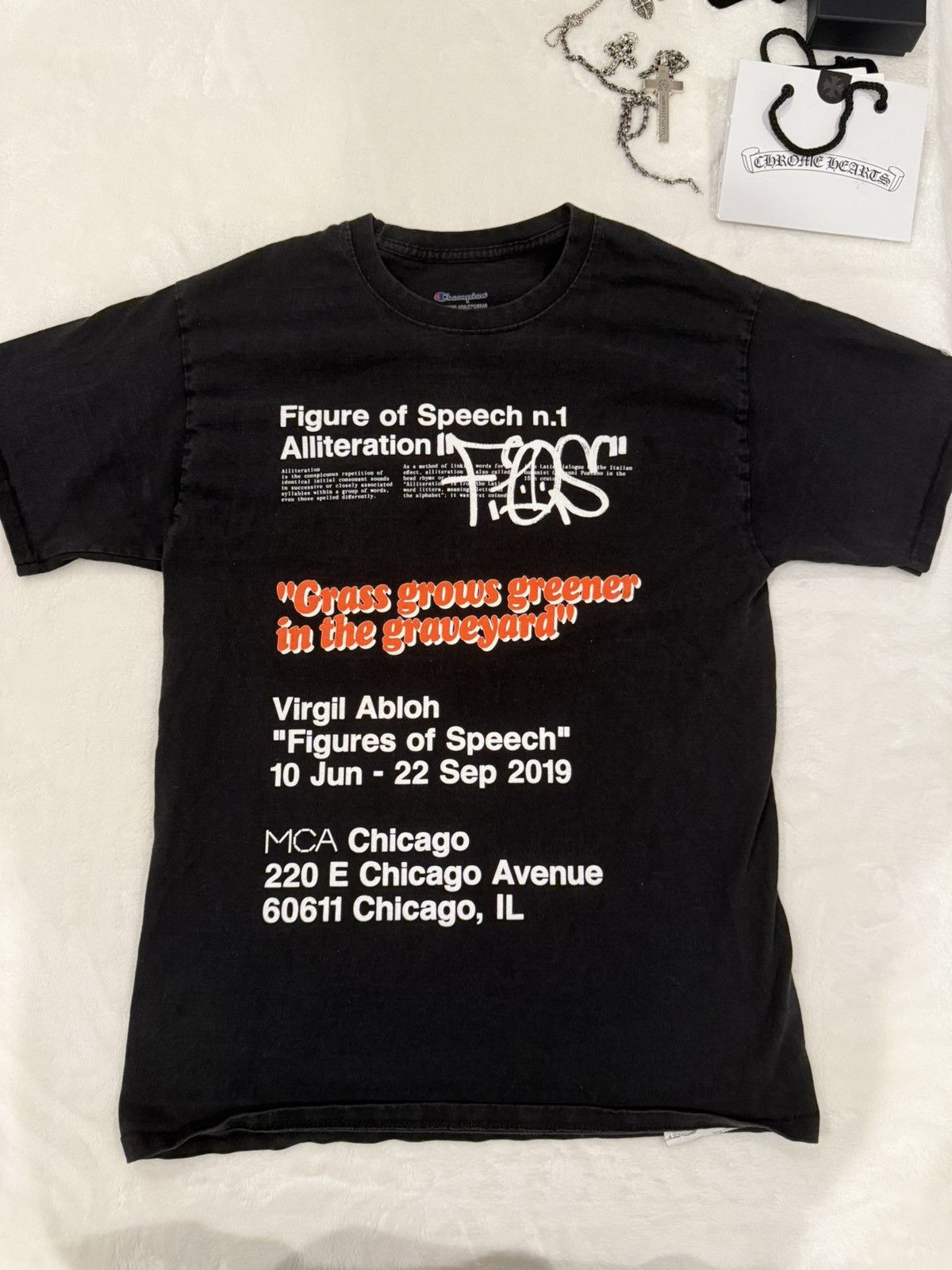 Champion × Off-White OFF WHITE Figures Of Speech T Shirt Size US M / EU 48-50 / 2 - 1 Thumbnail