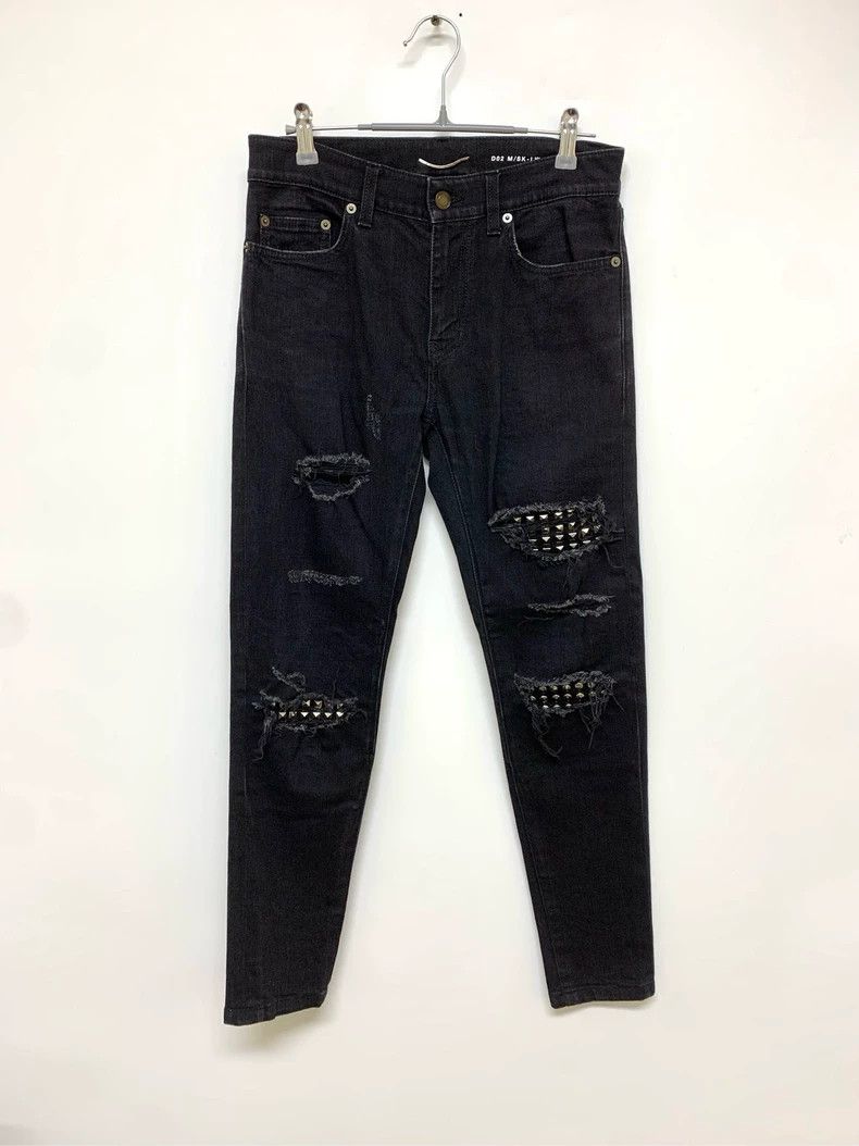 Saint Laurent Paris saint Laurent parisBig Style Rivet Destroy Jeans 2503-Next Size US 28 / EU 44 - 1 Thumbnail