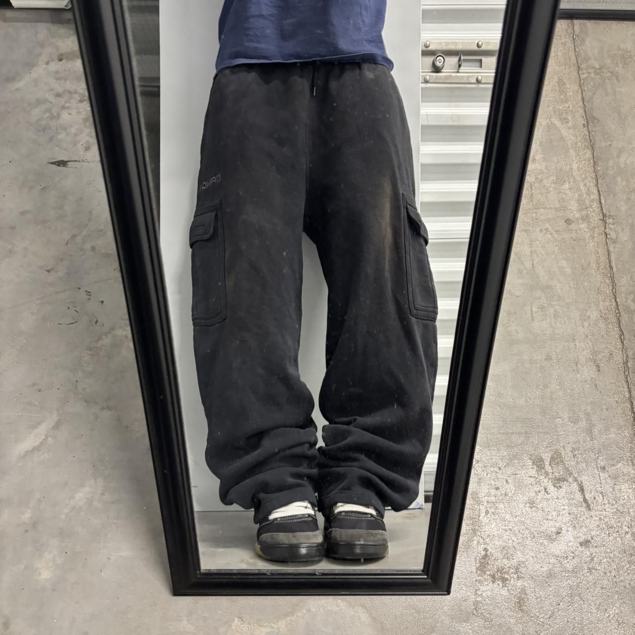 Vintage Crazy Vintage Y2K/2000s Baggy Faded Black Streetwear Skater Sweatpants! Fits L Size US 36 / EU 52 - 1 Thumbnail