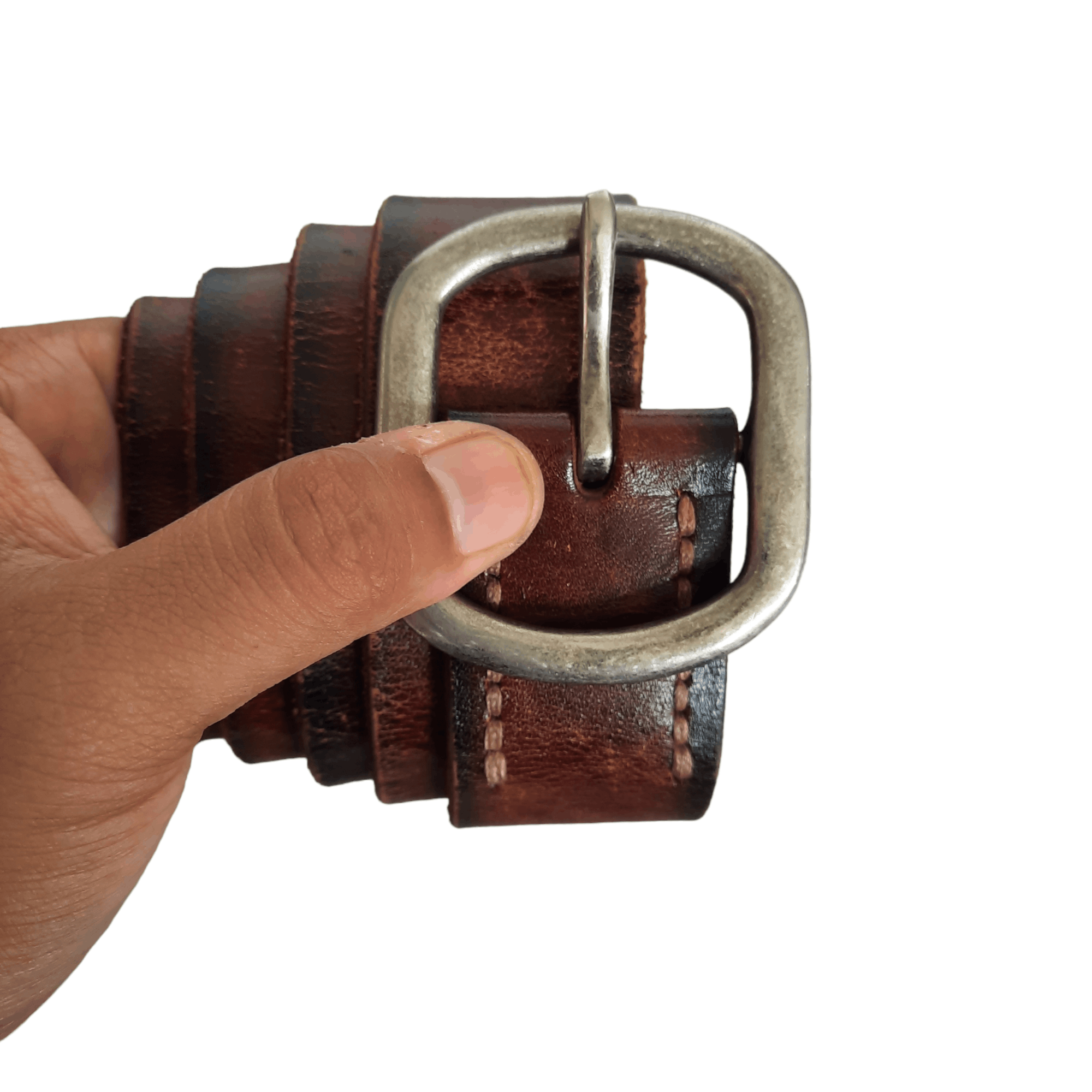 image of Archival Clothing Vintage Hawks Company Garrison Leather Belt, Men's