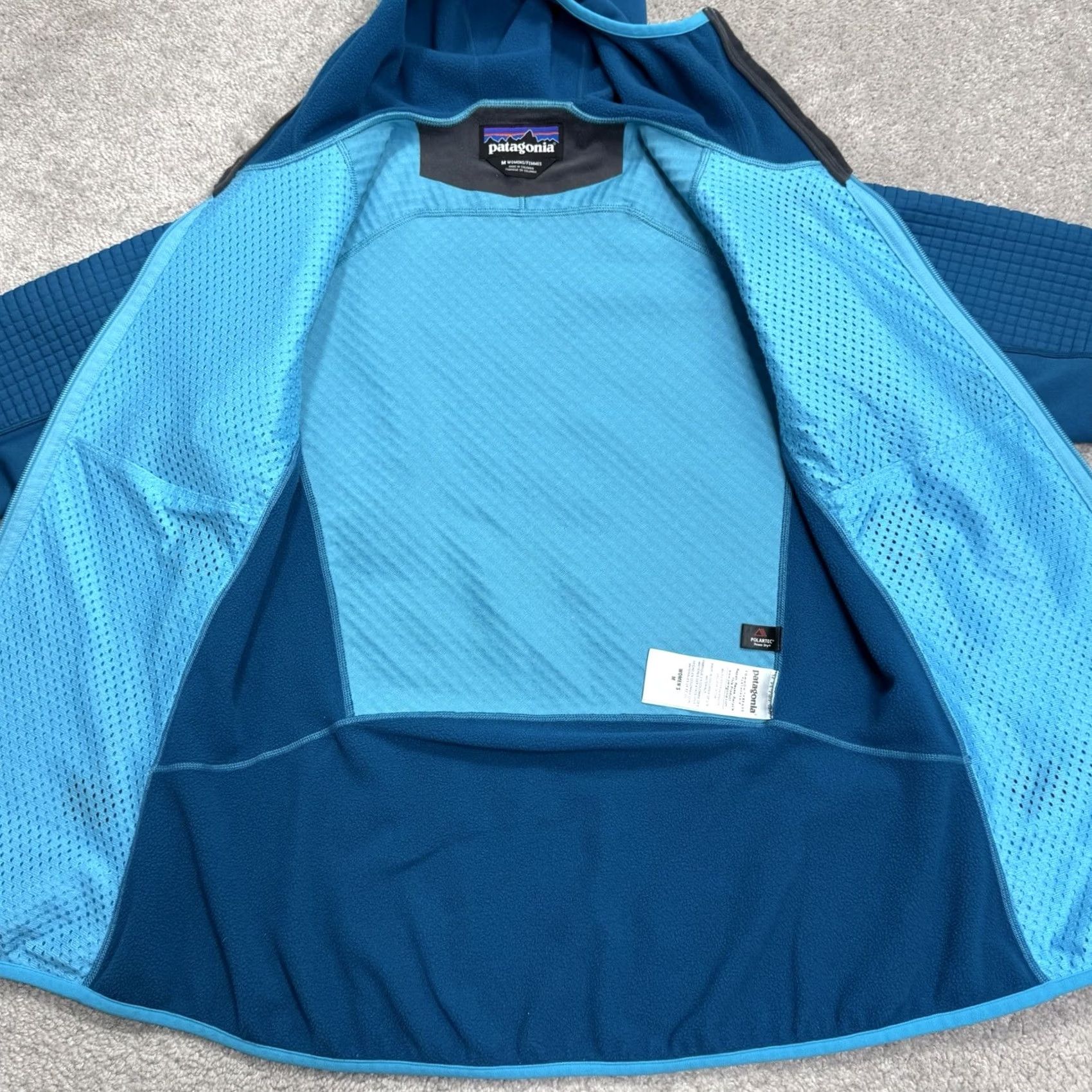 Patagonia Patagonia Jacket Womens Medium Blue Dual Aspect Hoody Full Zip Polartec Power Dry Stretch Hooded Size M / US 6-8 / IT 42-44 - 4 Thumbnail