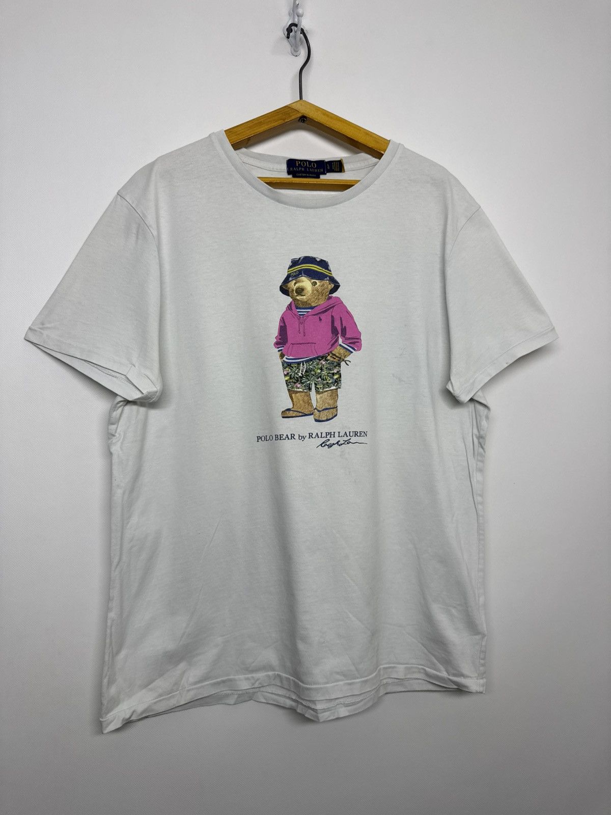 Polo Ralph Lauren Vintage Luxury Polo Ralph Lauren Bear tee Size US L / EU 52-54 / 3 - 4 Thumbnail