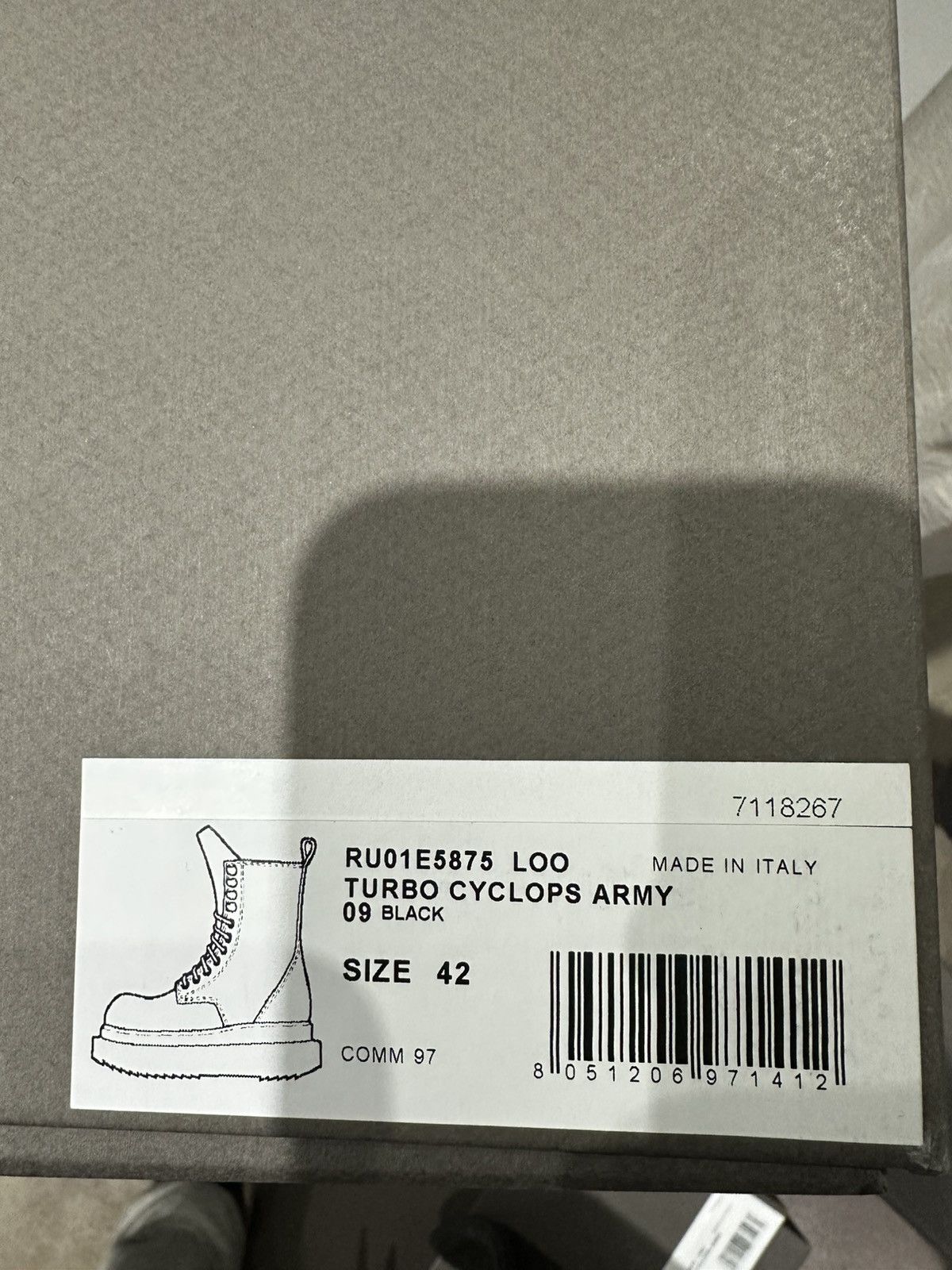 Rick Owens RICK OWENS - Turbo Cyclops Army Black Size US 9 / EU 42 - 7 Thumbnail